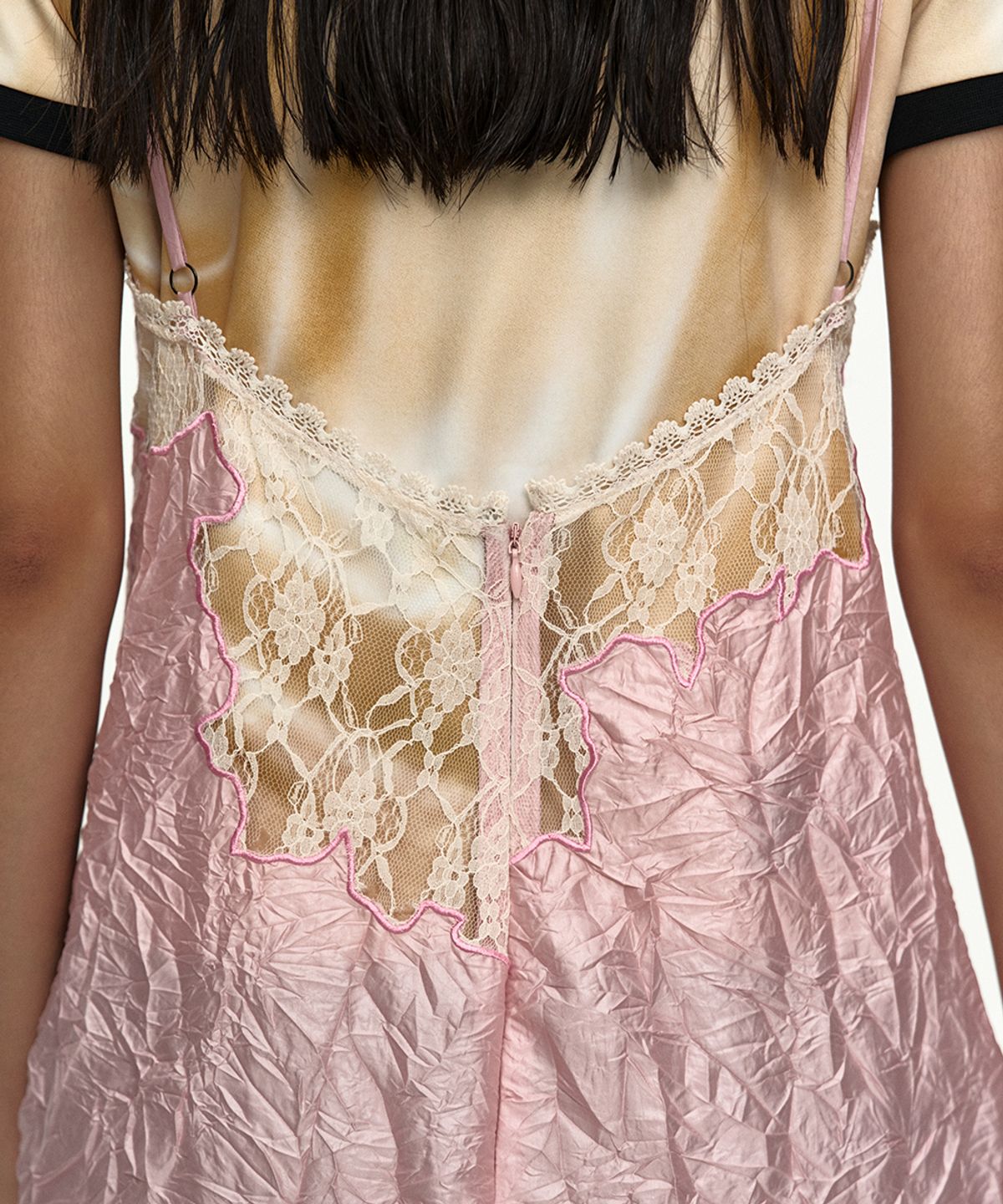 앤더슨벨(ADSB ANDERSSON BELL) EMBROIDERY LACE DRESS atb1520w(PINK/BROWN)