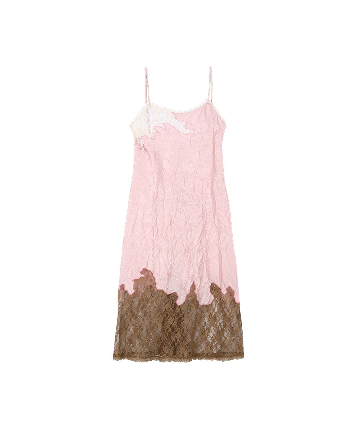 앤더슨벨(ADSB ANDERSSON BELL) EMBROIDERY LACE DRESS atb1520w(PINK/BROWN)