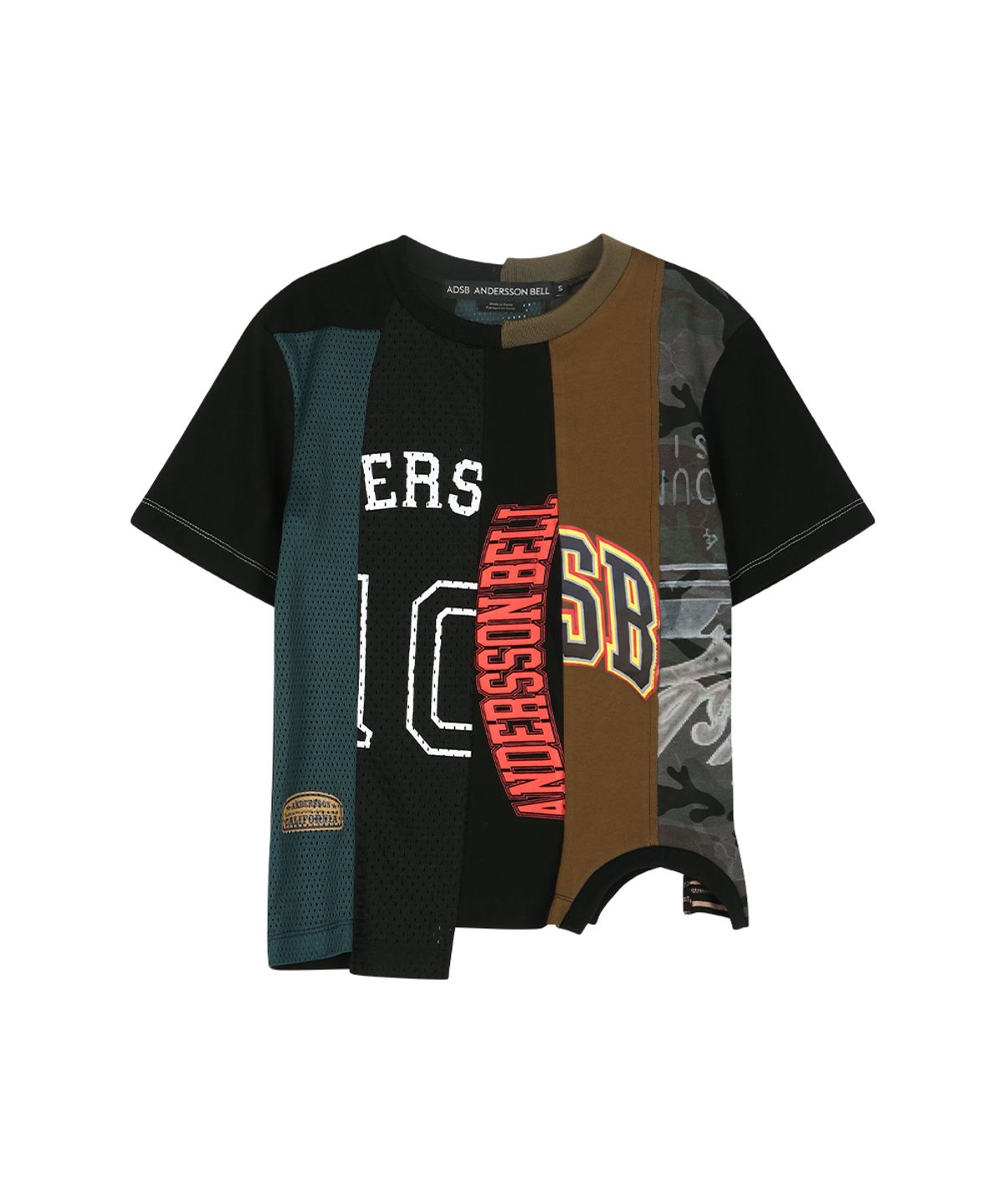 앤더슨벨(ADSB ANDERSSON BELL) REWORKED VINTAGE JERSEY T-SHIRT atb1565w(BLACK)