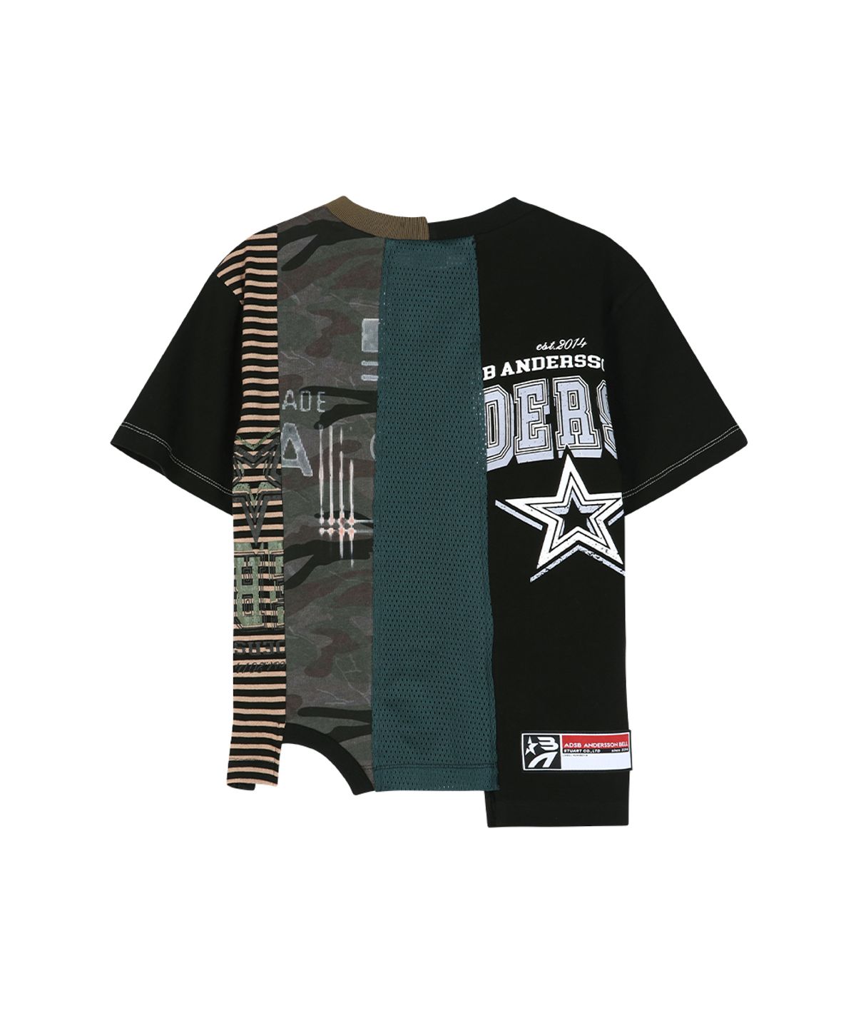 앤더슨벨(ADSB ANDERSSON BELL) REWORKED VINTAGE JERSEY T-SHIRT atb1565w(BLACK)
