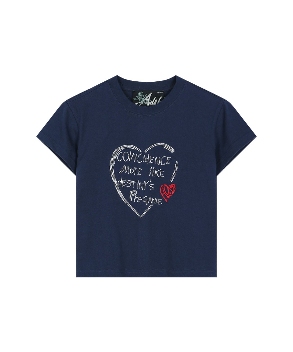 앤더슨벨(ADSB ANDERSSON BELL) (ESSENTIAL) BABY HEARTFIX T-SHIRT atb1418w(NAVY)