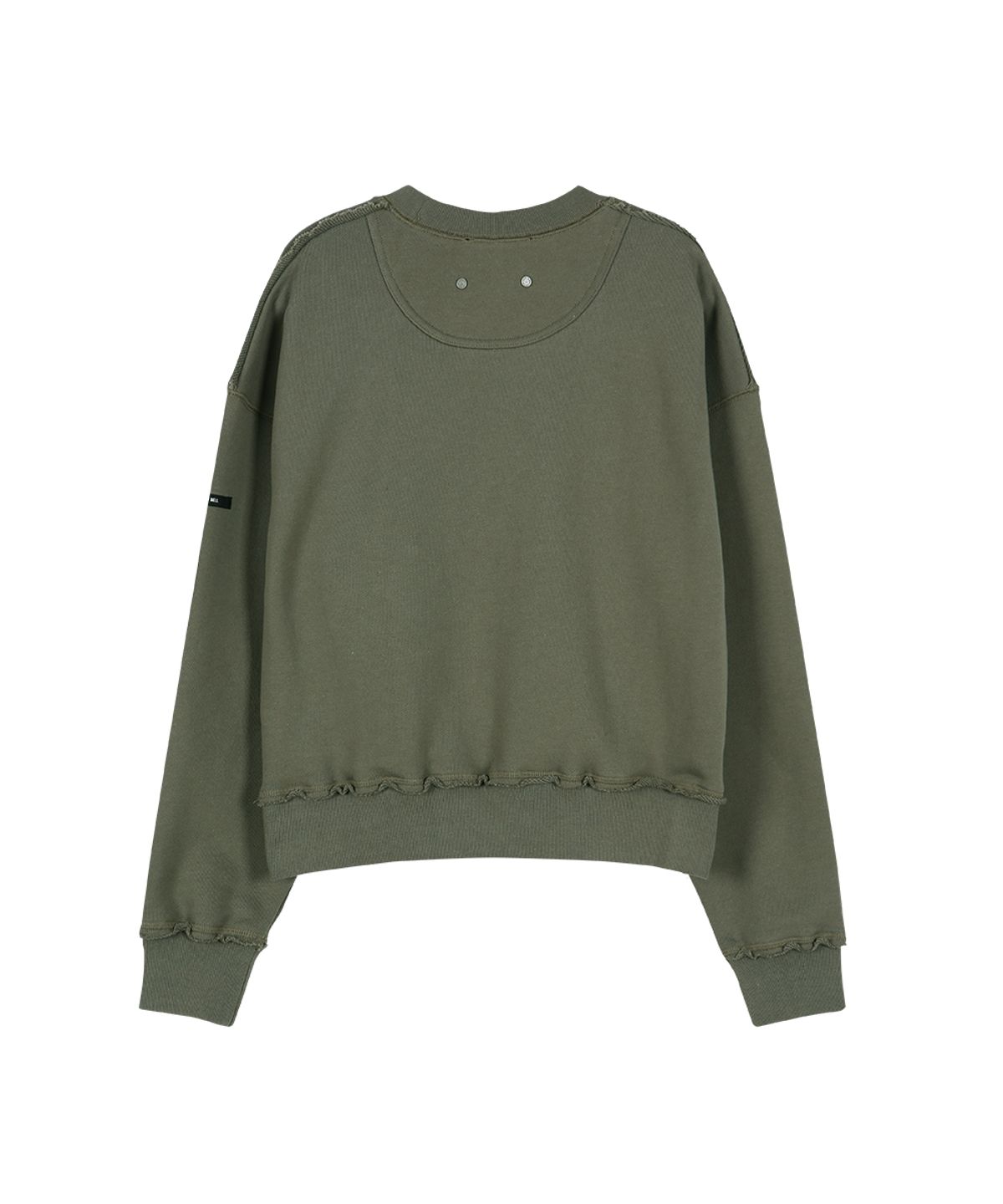 앤더슨벨(ADSB ANDERSSON BELL) (ESSENTIAL) STUDDED ARGYLE PATCHWORK SWEATSHIRT atb1479w(DUST OLIVE)