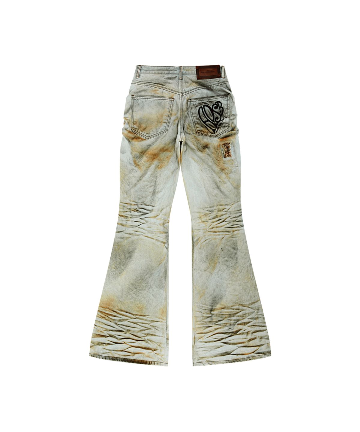 앤더슨벨(ADSB ANDERSSON BELL) SPRAY BOOTSCUT JEANS apa893w(SKY BLUE)