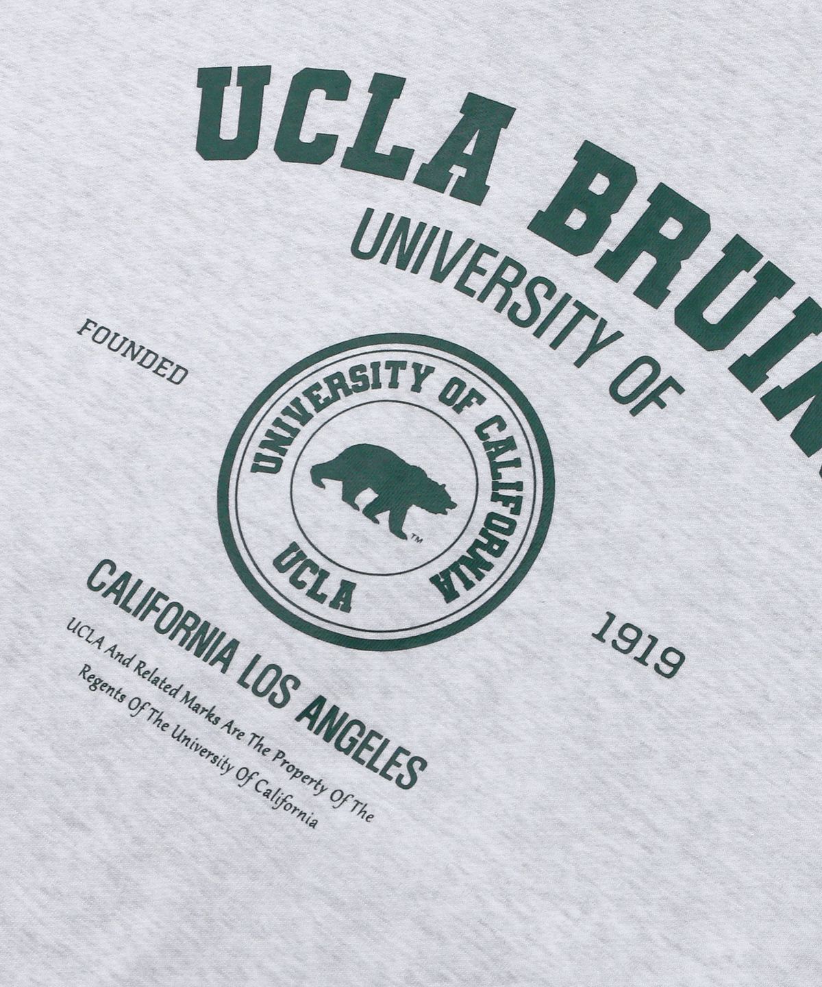 유씨엘에이(UCLA) 남녀공용 UCLA 기모 풀집 후디[L-M-GREY](UC1LTK4)