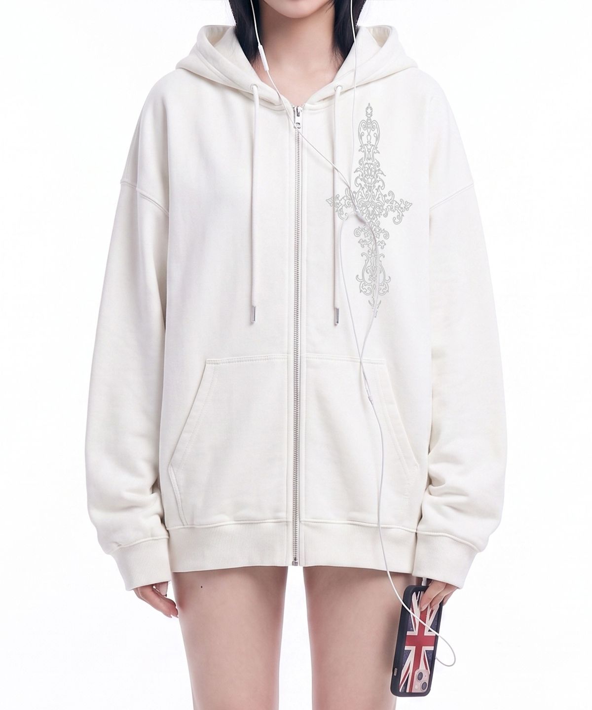 그레이버(GRAVER) [UNISEX]SIM CROSS 후드집업_4color