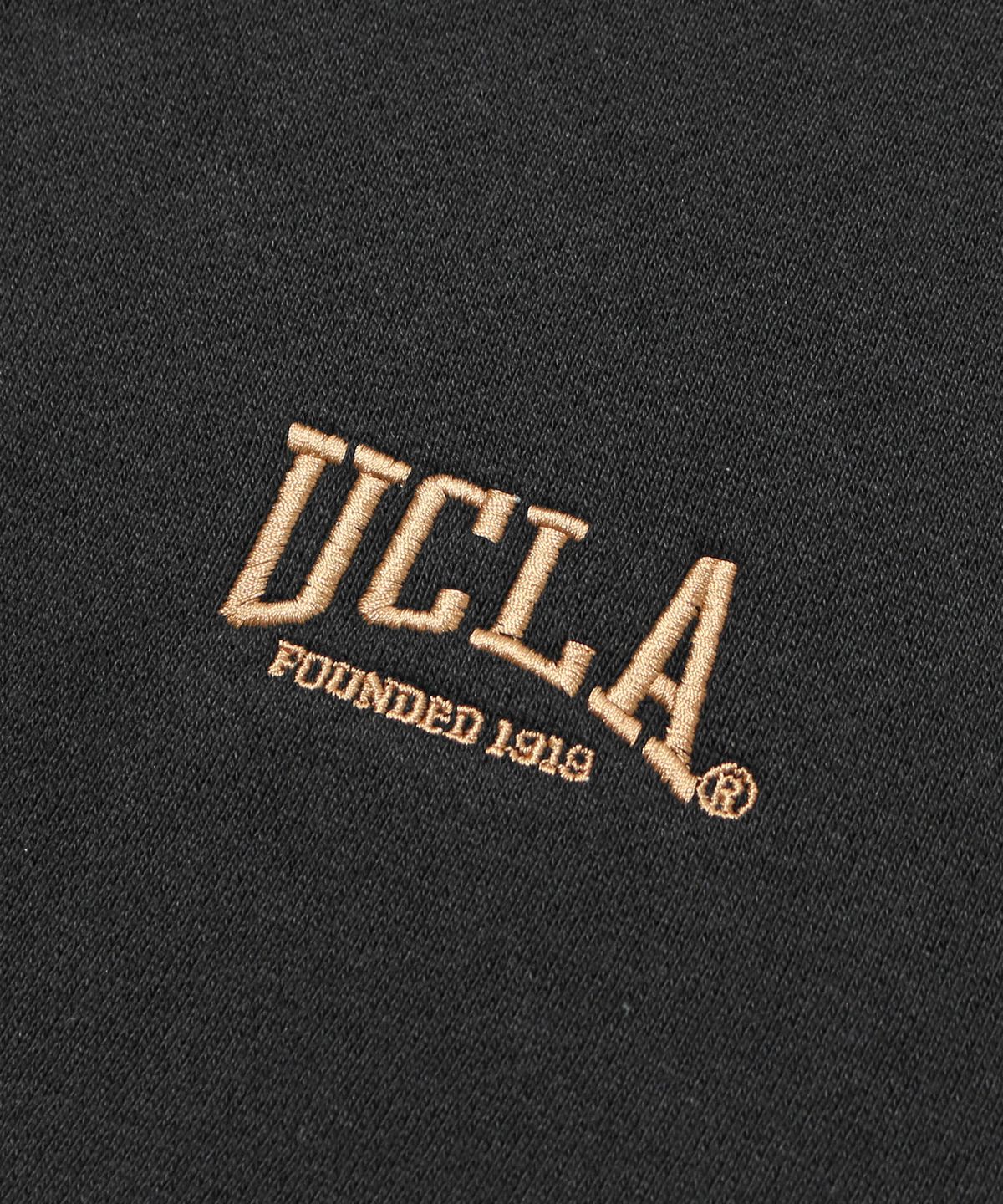유씨엘에이(UCLA) 남녀공용 UCLA 반집업 맨투맨[BLACK](UC1LTK3)