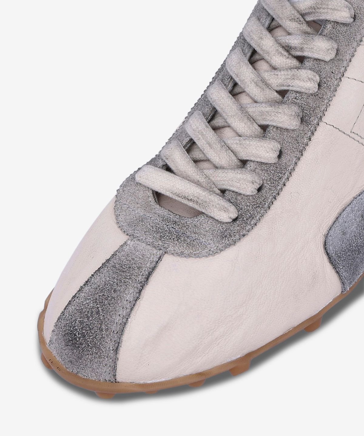 메종 마르지엘라(MAISON MARGIELA) 스프린터 로우 탑 스니커즈 - 크림:화이트 / S57WS0515P7383HB293
