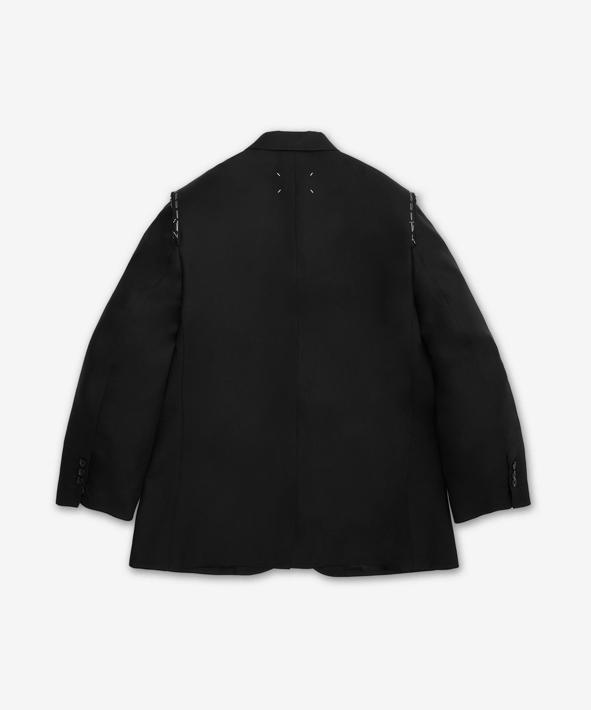 메종 마르지엘라(MAISON MARGIELA) 울 싱글 브레스티드 블레이저 재킷 - 블랙 / S50BN0549M35745900