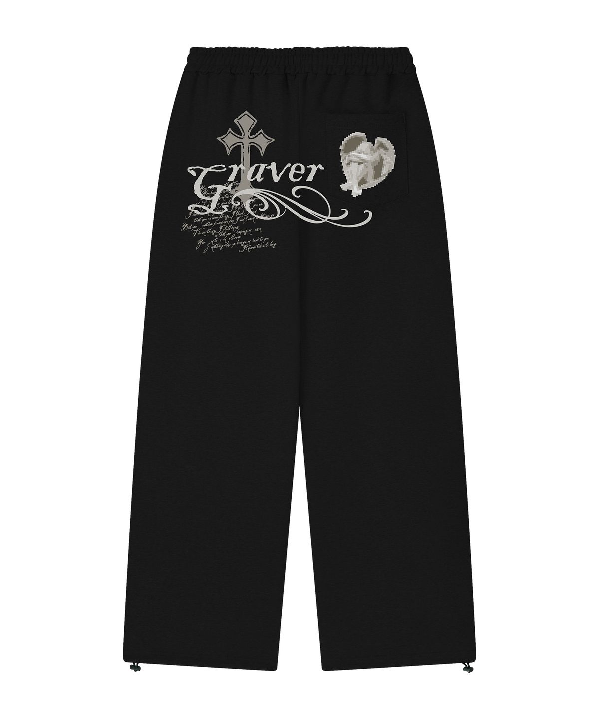 그레이버(GRAVER) [UNISEX]DONTCRY 트레이닝 와이드 팬츠_2color