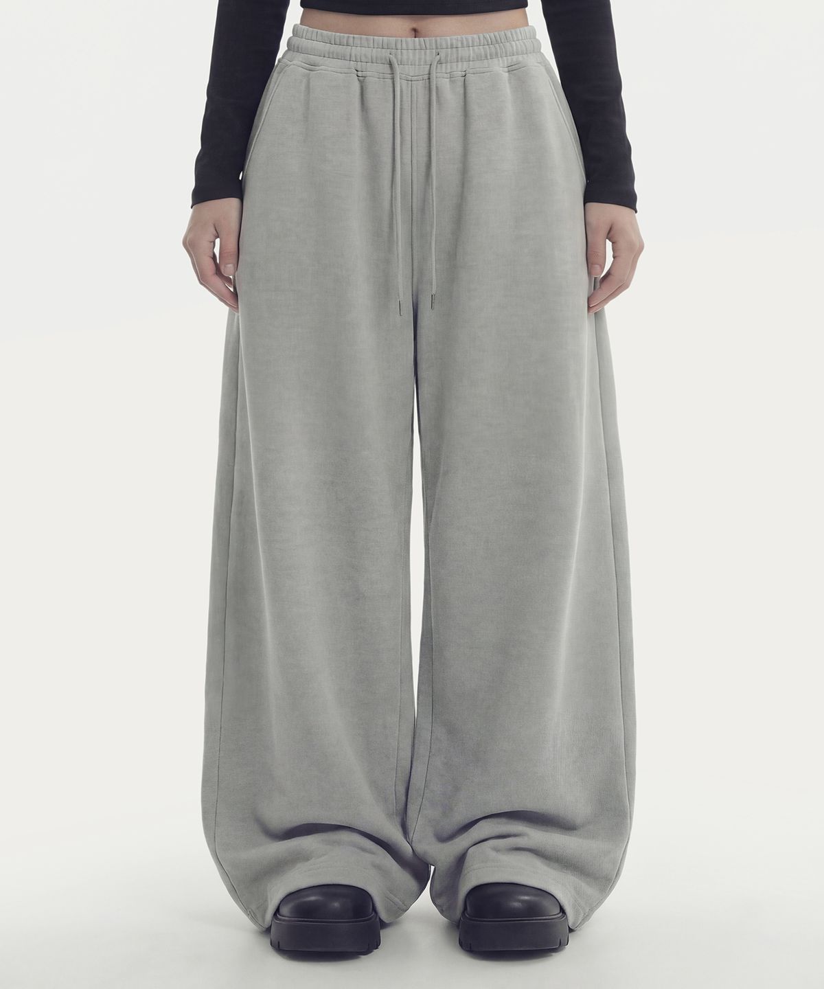 그레이버(GRAVER) [UNISEX]DONTCRY 트레이닝 와이드 팬츠_2color