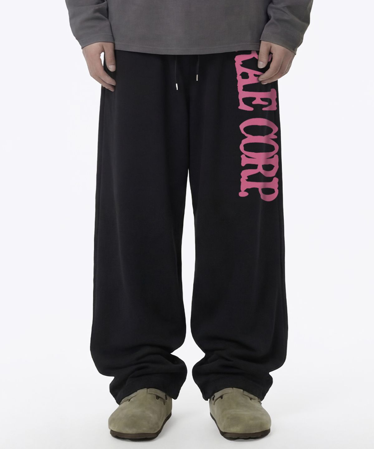그레이버(GRAVER) [UNISEX]GRAECORP 트레이닝 와이드 팬츠_2color