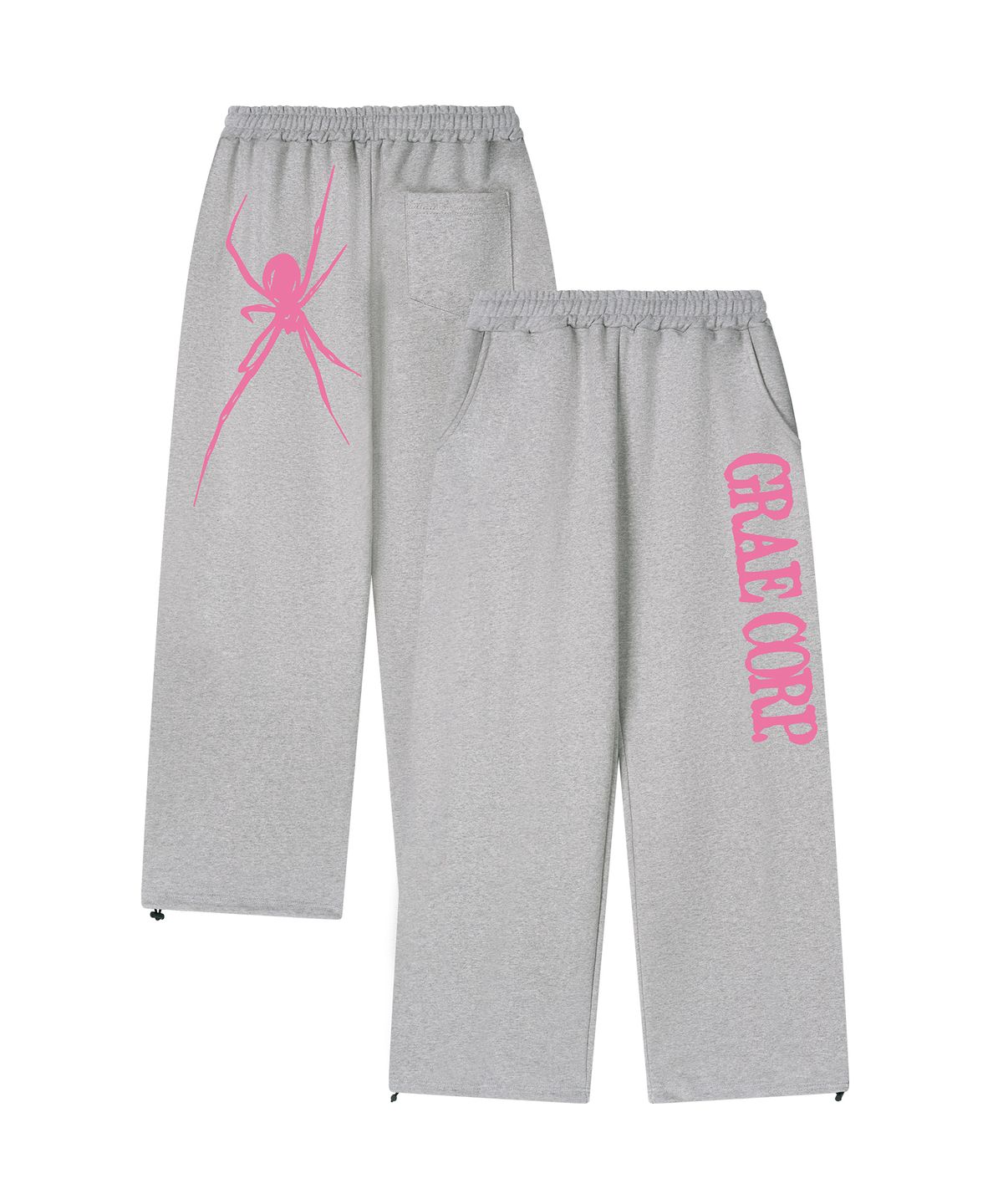 그레이버(GRAVER) [UNISEX]GRAECORP 트레이닝 와이드 팬츠_2color