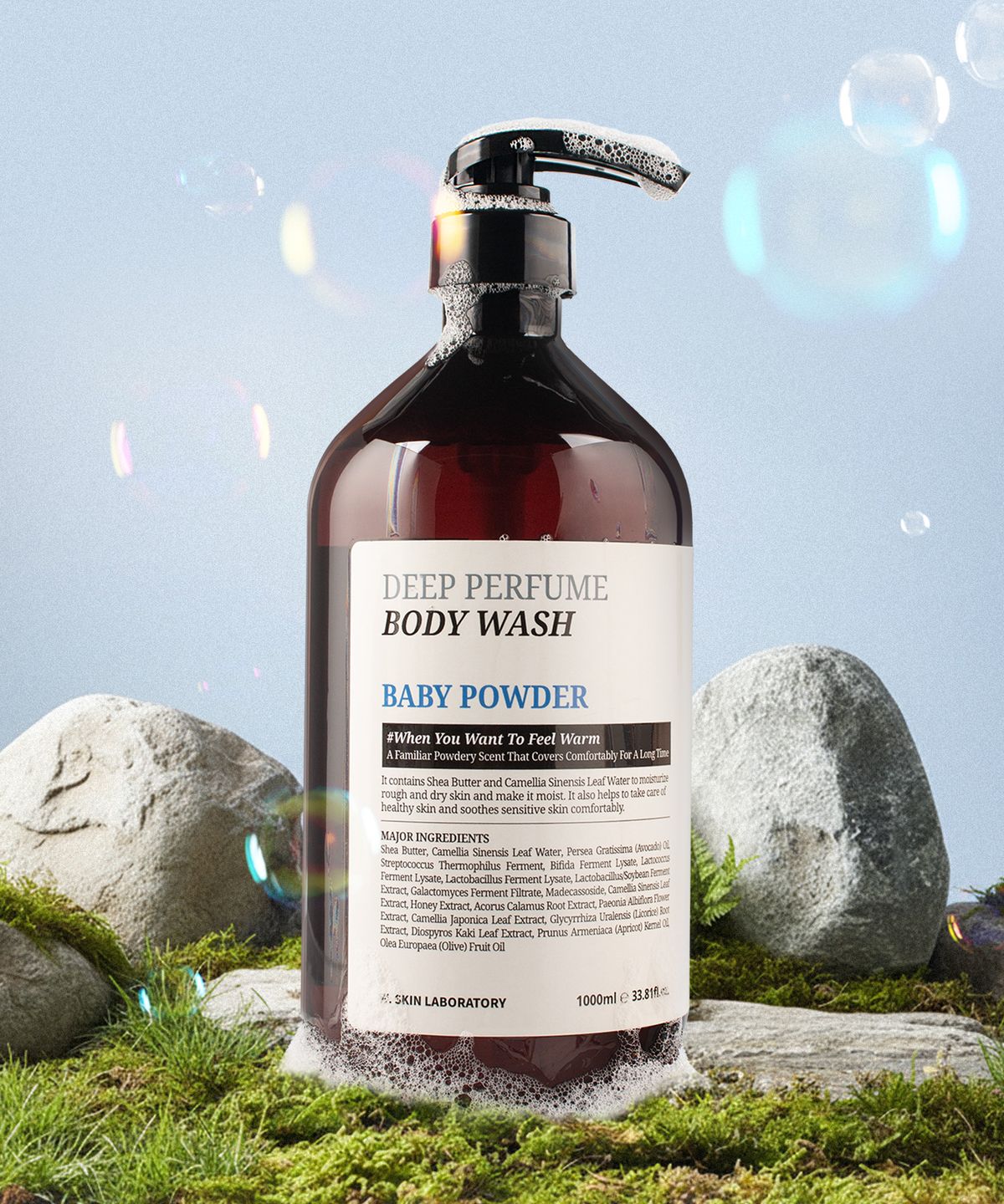 더블유피부연구소(W.SKIN LABORATORY) 딥 퍼퓸 고보습 바디워시 1000ml 2종  / 베이비파우더향, 화이트머스크향