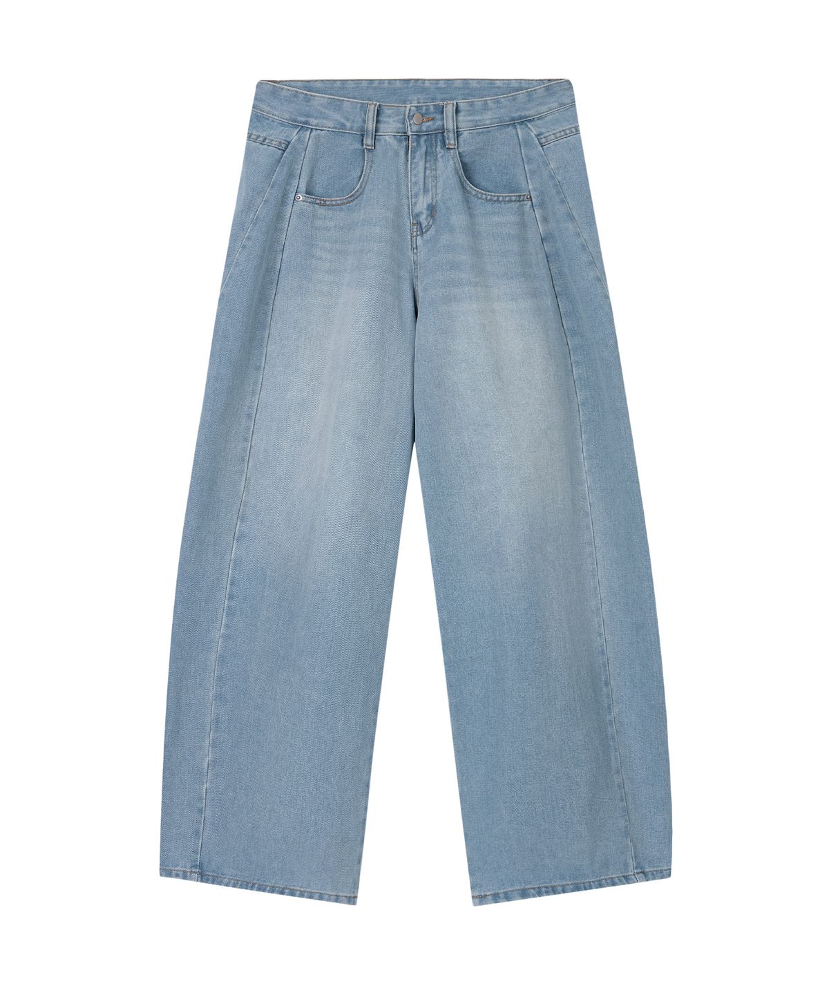 그레이버(GRAVER) [UNISEX]GRAE-S SPOT 와이드 커브드 진_Light Blue