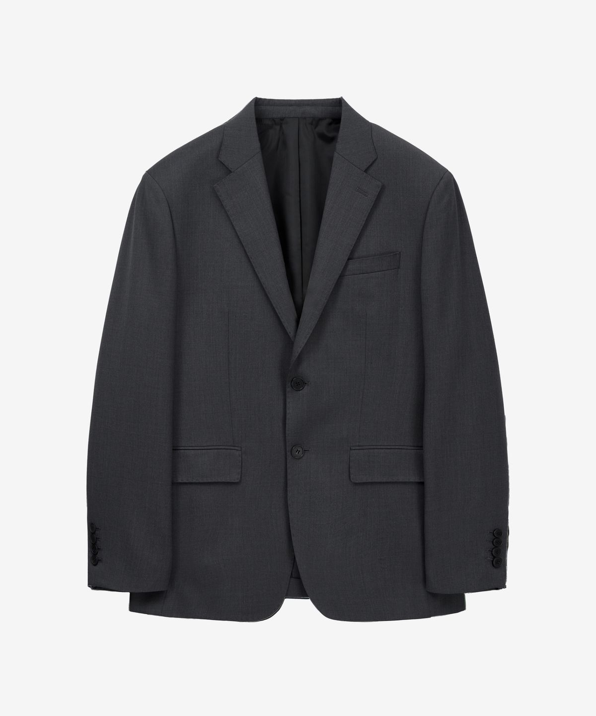 티엔지티(TNGT) Classic Wool Suit Jacket (Charcoal Grey) TNJA6E101CG