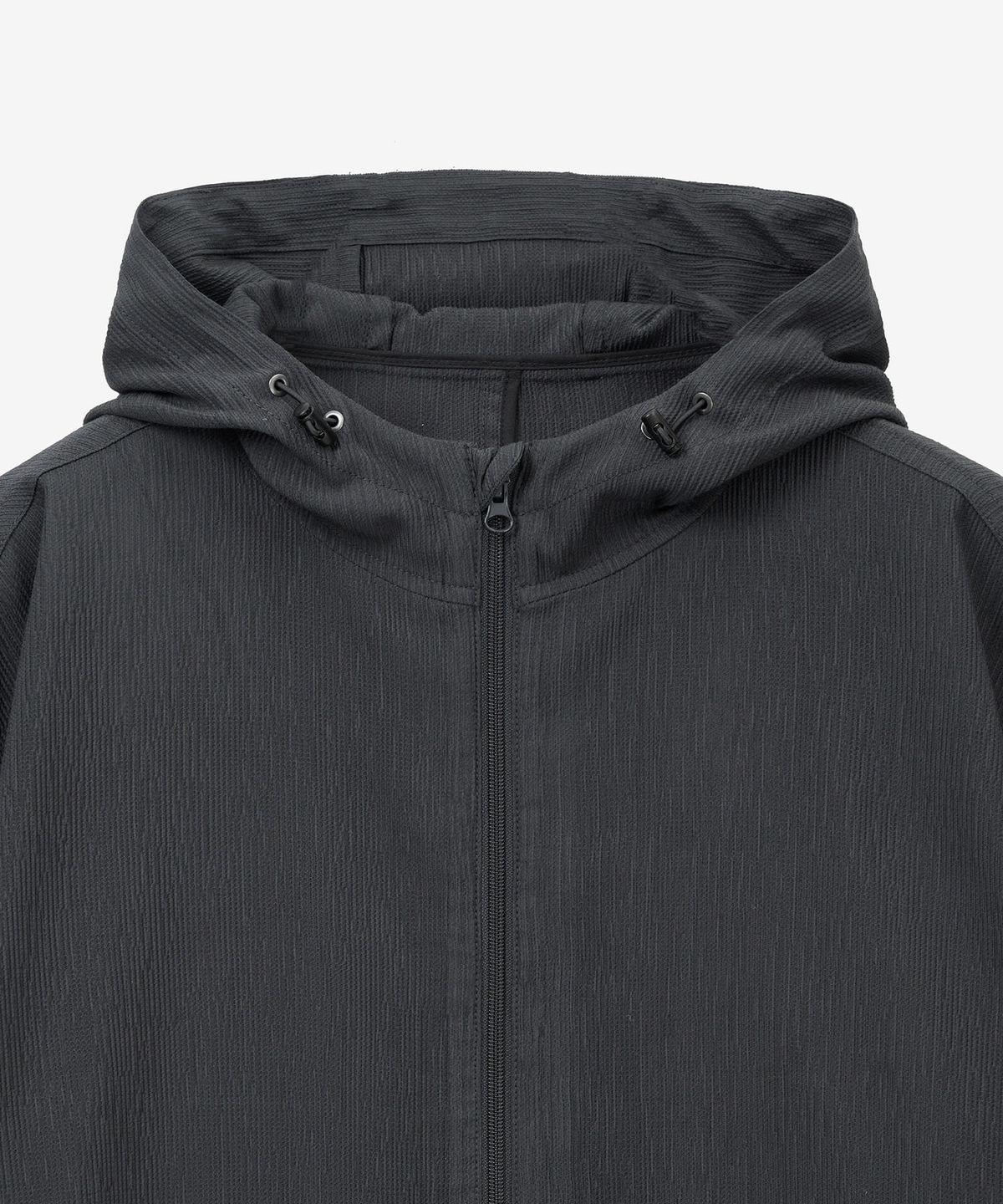 티엔지티(TNGT) Kinoshita Seersucker Hooded Zip-up (Grey) TNJU6E106G2