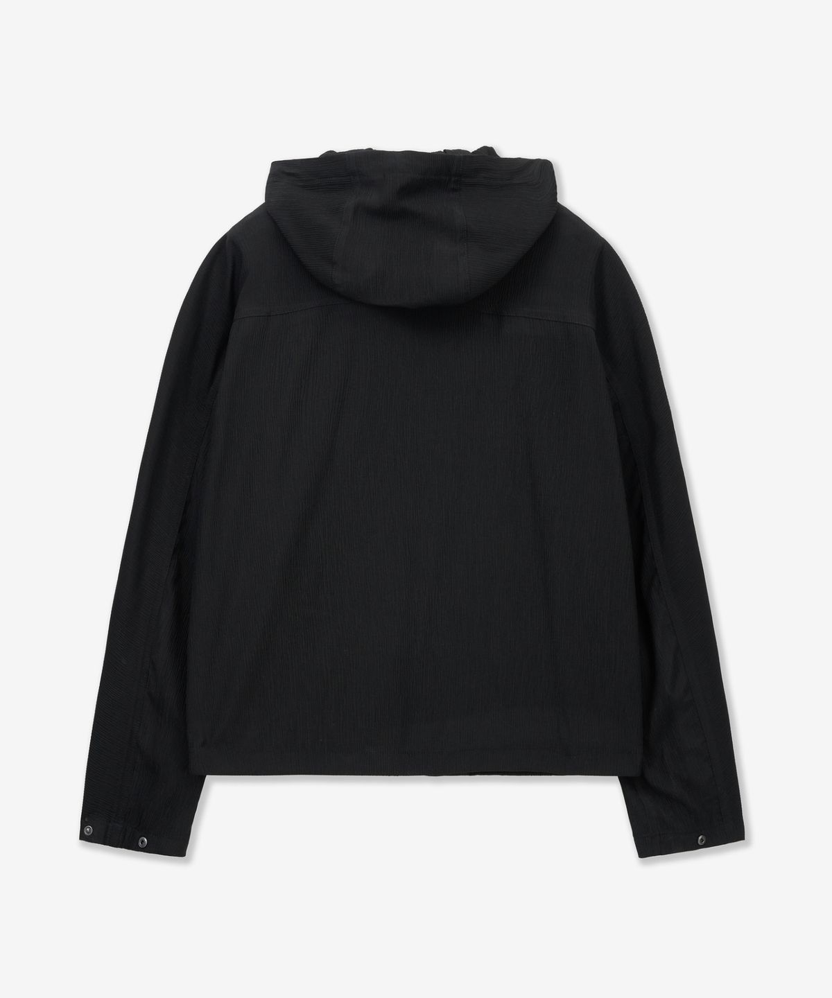 티엔지티(TNGT) Kinoshita Seersucker Hooded Zip-up (Black) TNJU6E106BK