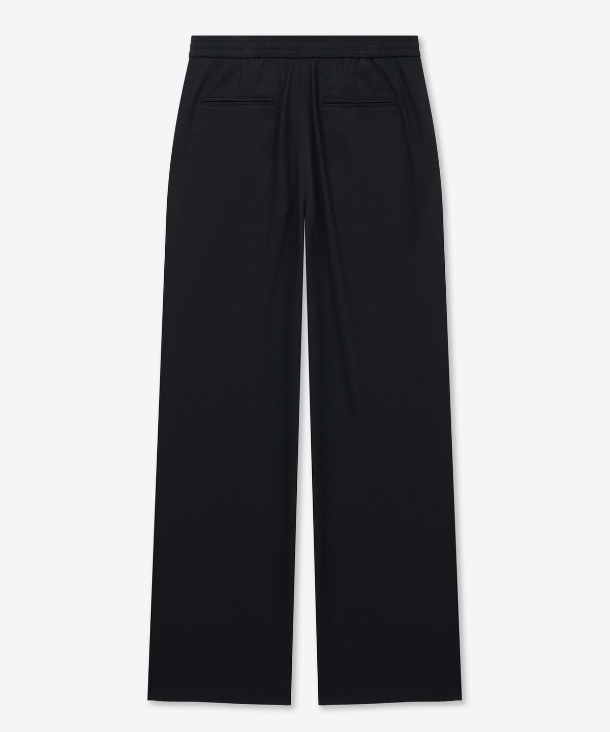 티엔지티(TNGT) Wide Fit Ribbed Banding Pants (Black) TNPA6E109BK