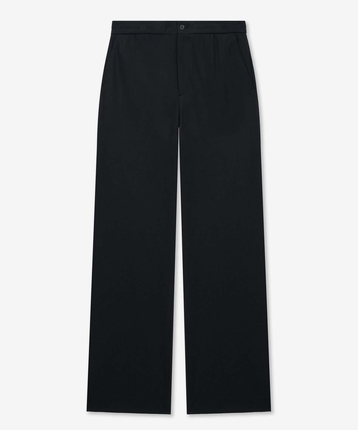 티엔지티(TNGT) Wide Fit Ribbed Banding Pants (Black) TNPA6E109BK