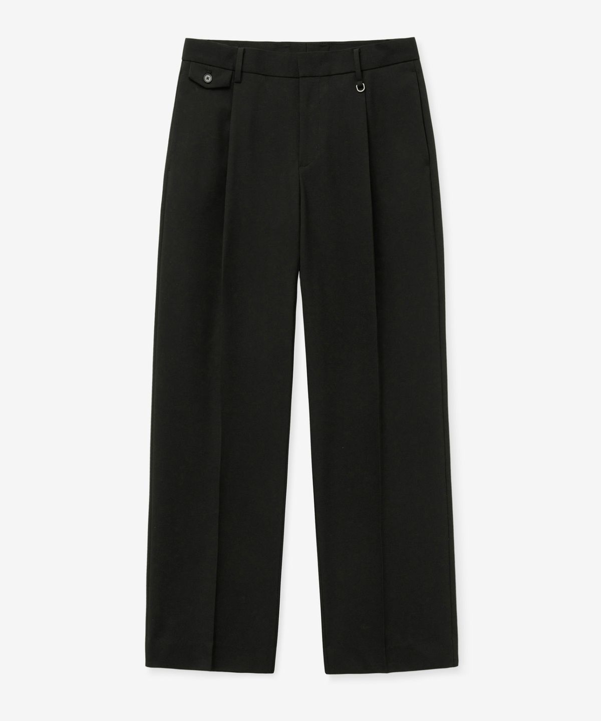 티엔지티(TNGT) Flap Detail Wide Fit Pants (Black) TNPA6E102BK