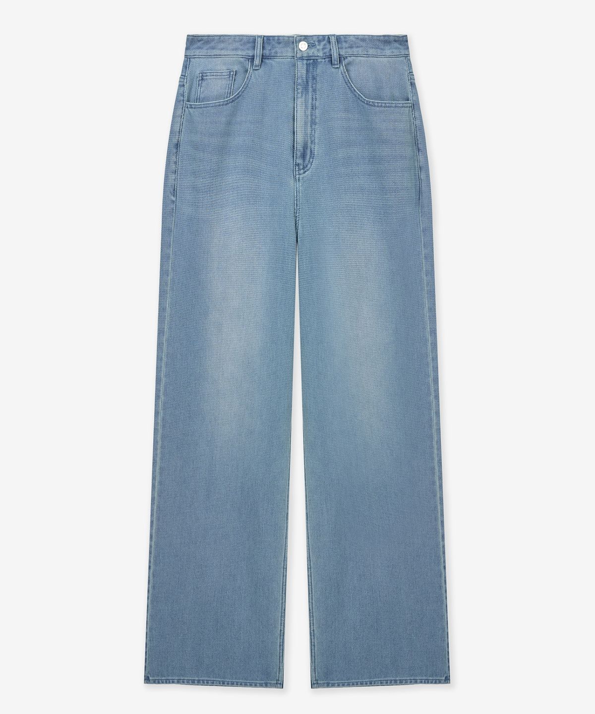 티엔지티(TNGT) Textured Wide Fit Denim Pants (Washed Blue) TNPA6E107B2