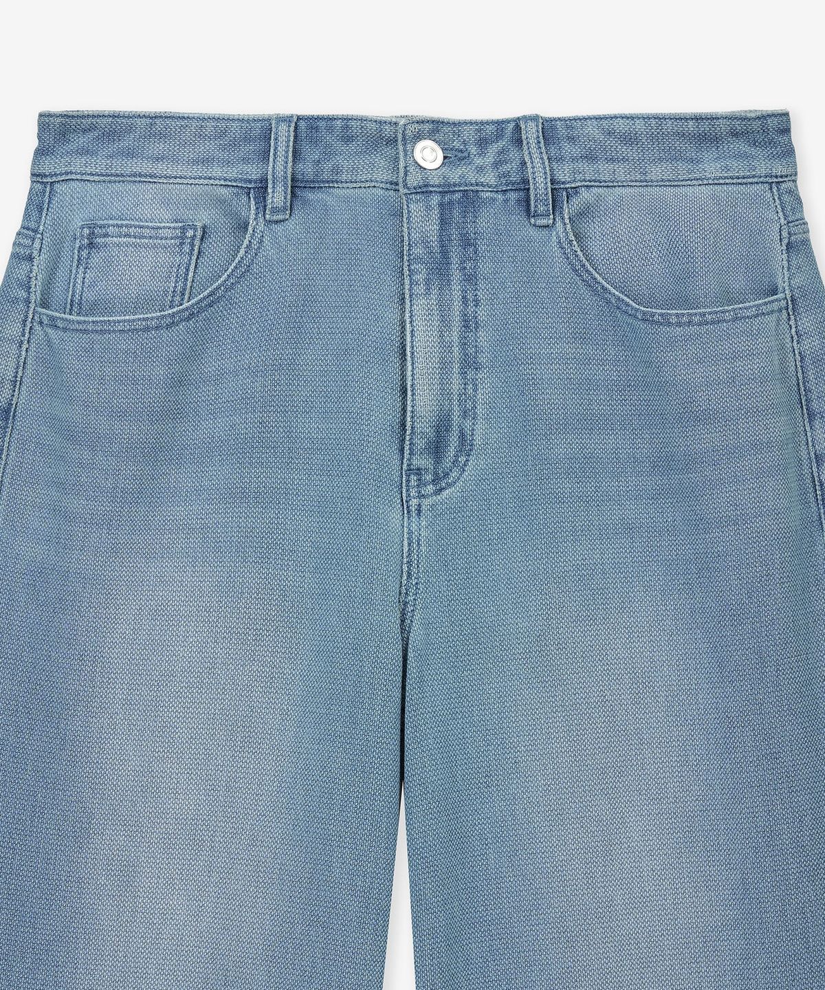 티엔지티(TNGT) Textured Wide Fit Denim Pants (Washed Blue) TNPA6E107B2