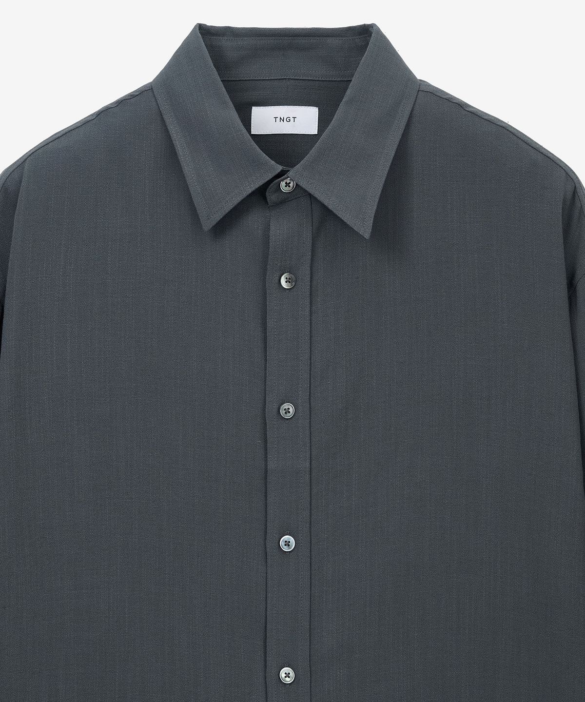 티엔지티(TNGT) Comfort Linen Shirt (Dark Grey) TNSH6E104G2