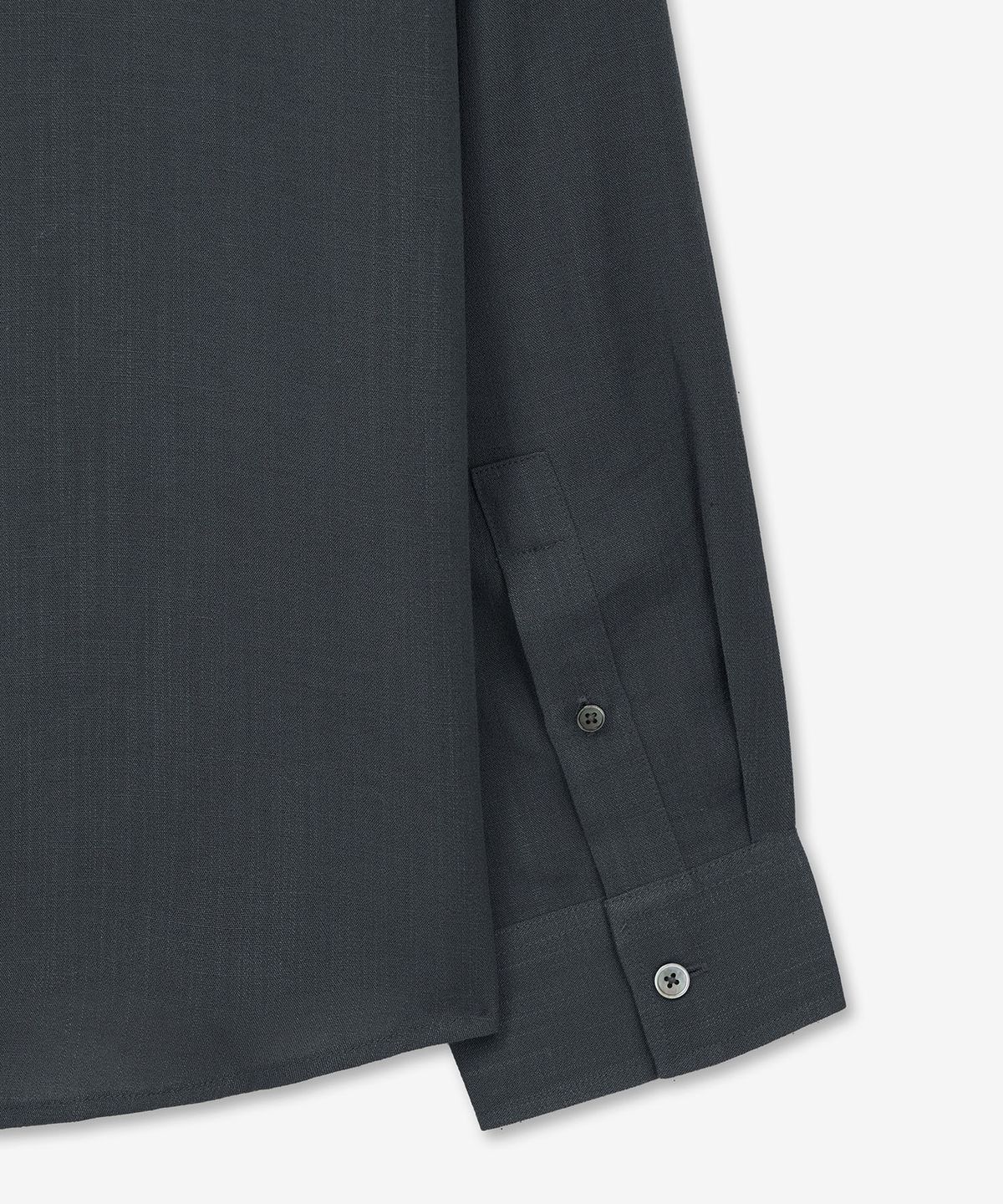 티엔지티(TNGT) Comfort Linen Shirt (Dark Grey) TNSH6E104G2