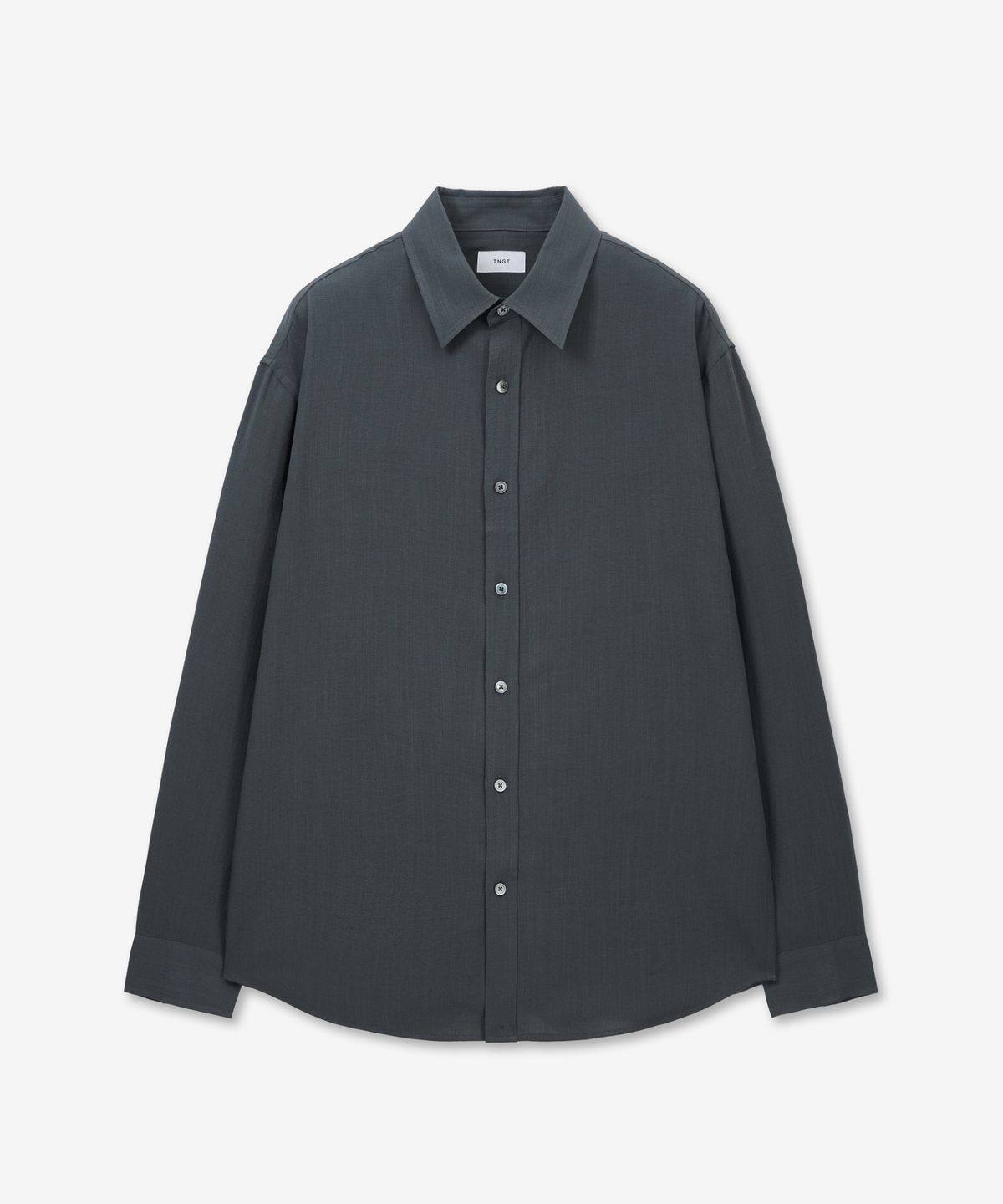 티엔지티(TNGT) Comfort Linen Shirt (Dark Grey) TNSH6E104G2