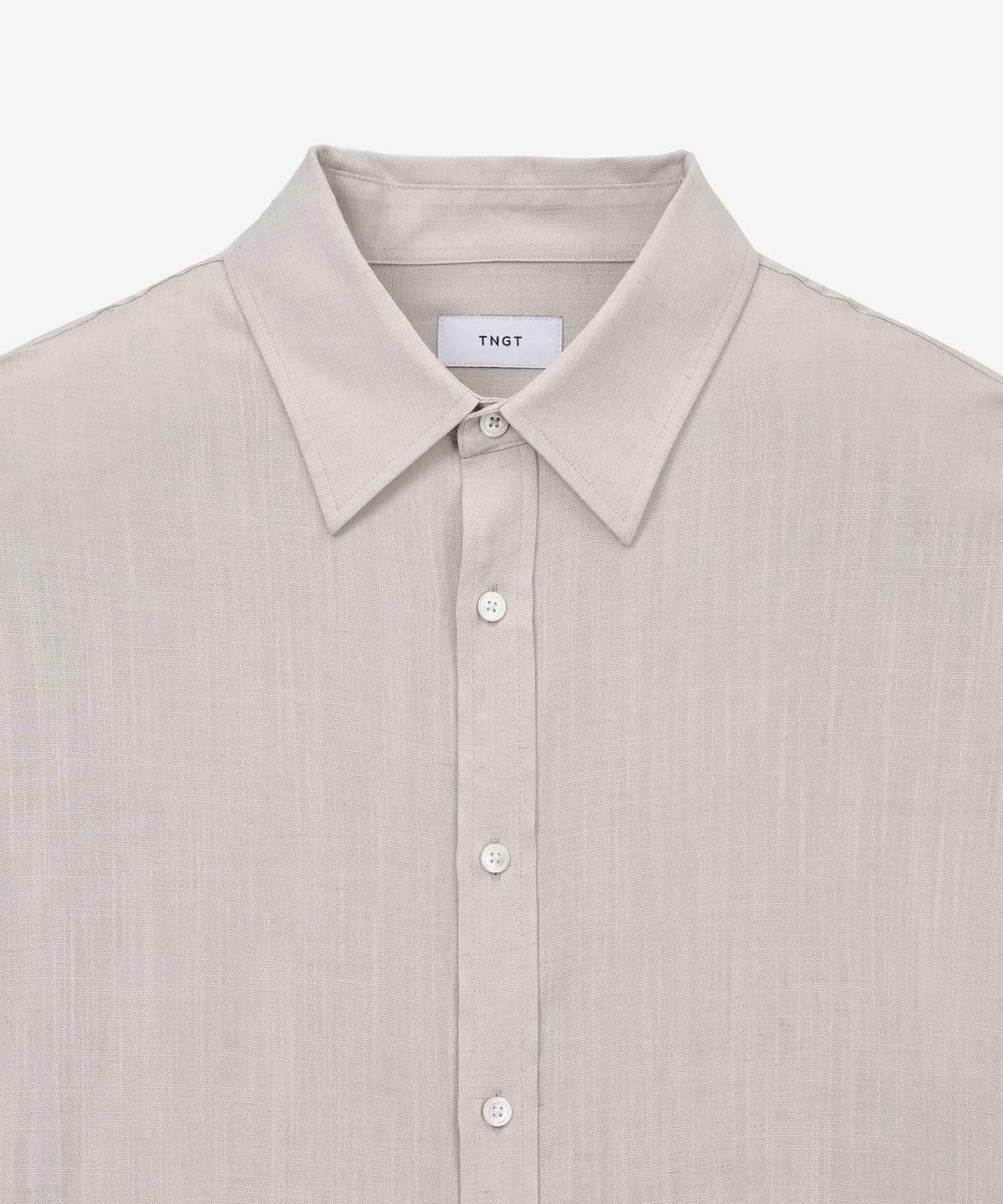 티엔지티(TNGT) Comfort Linen Shirt (Beige) TNSH6E104I2