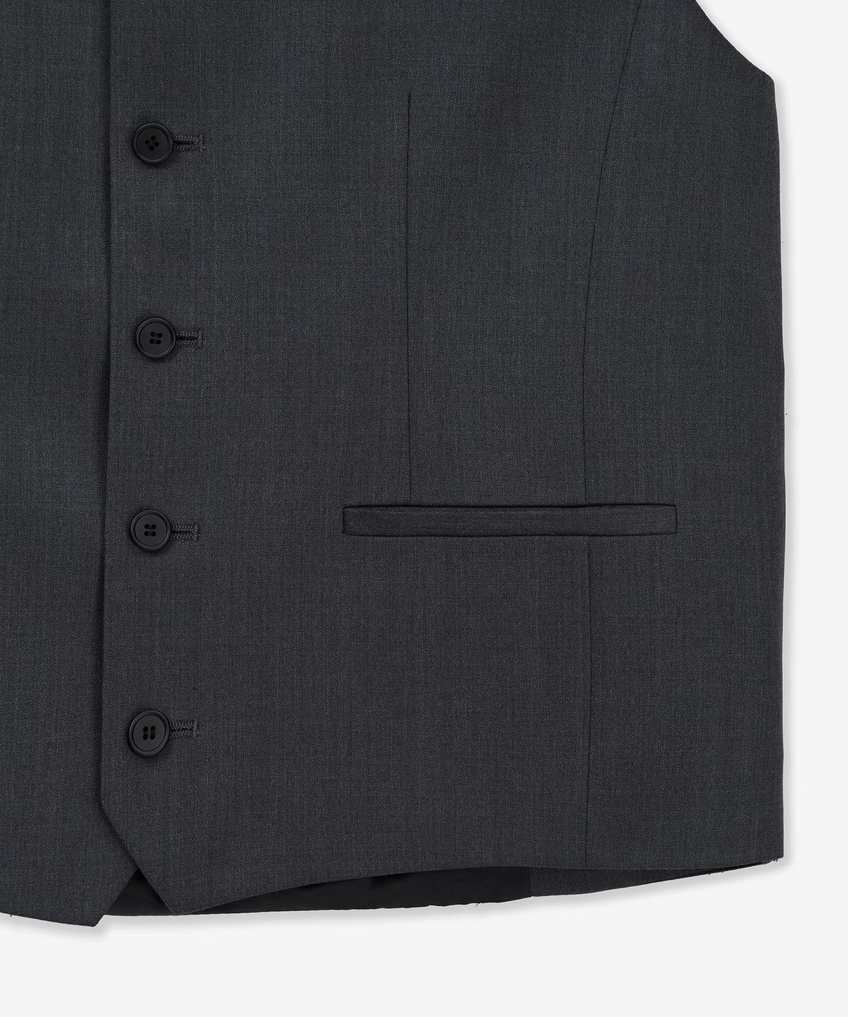 티엔지티(TNGT) Classic Wool Suit Vest (Charcoal Grey) TNVE6E100CG