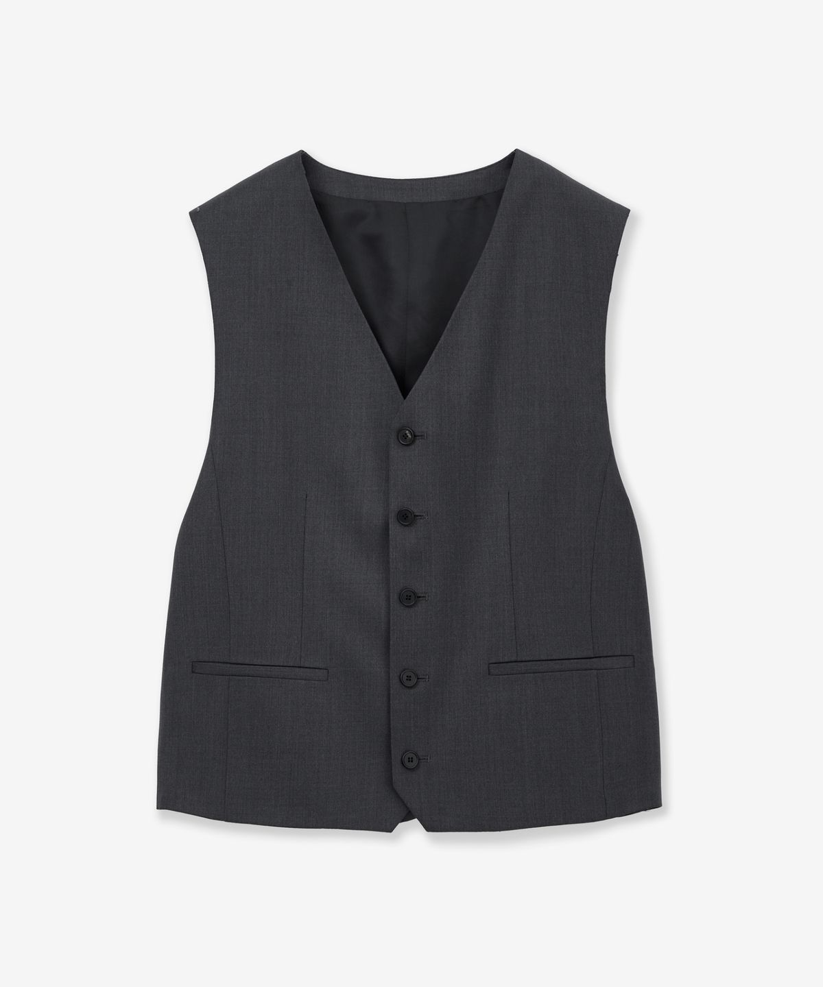 티엔지티(TNGT) Classic Wool Suit Vest (Charcoal Grey) TNVE6E100CG