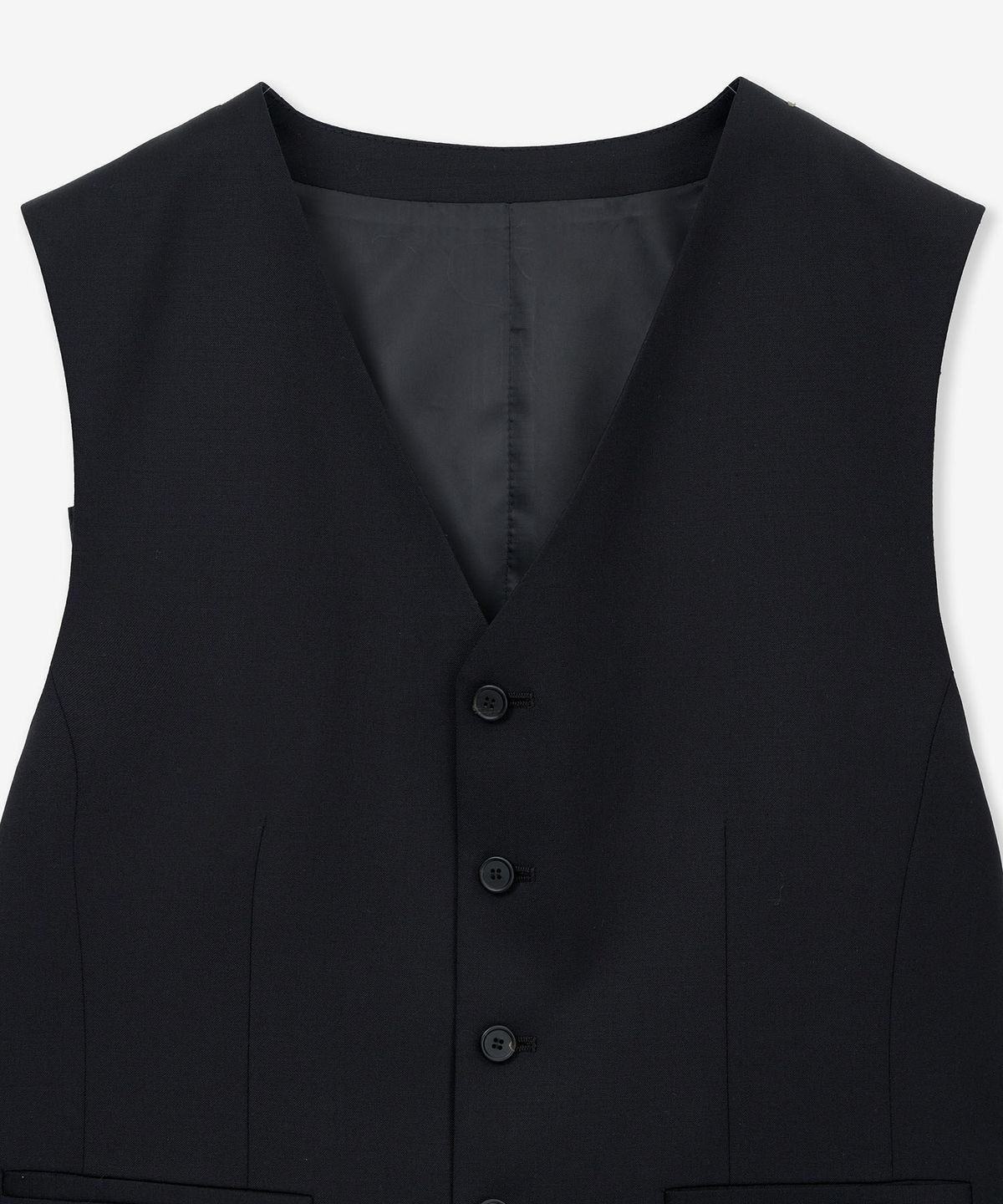 티엔지티(TNGT) Classic Wool Suit Vest (Black) TNVE6E100BK