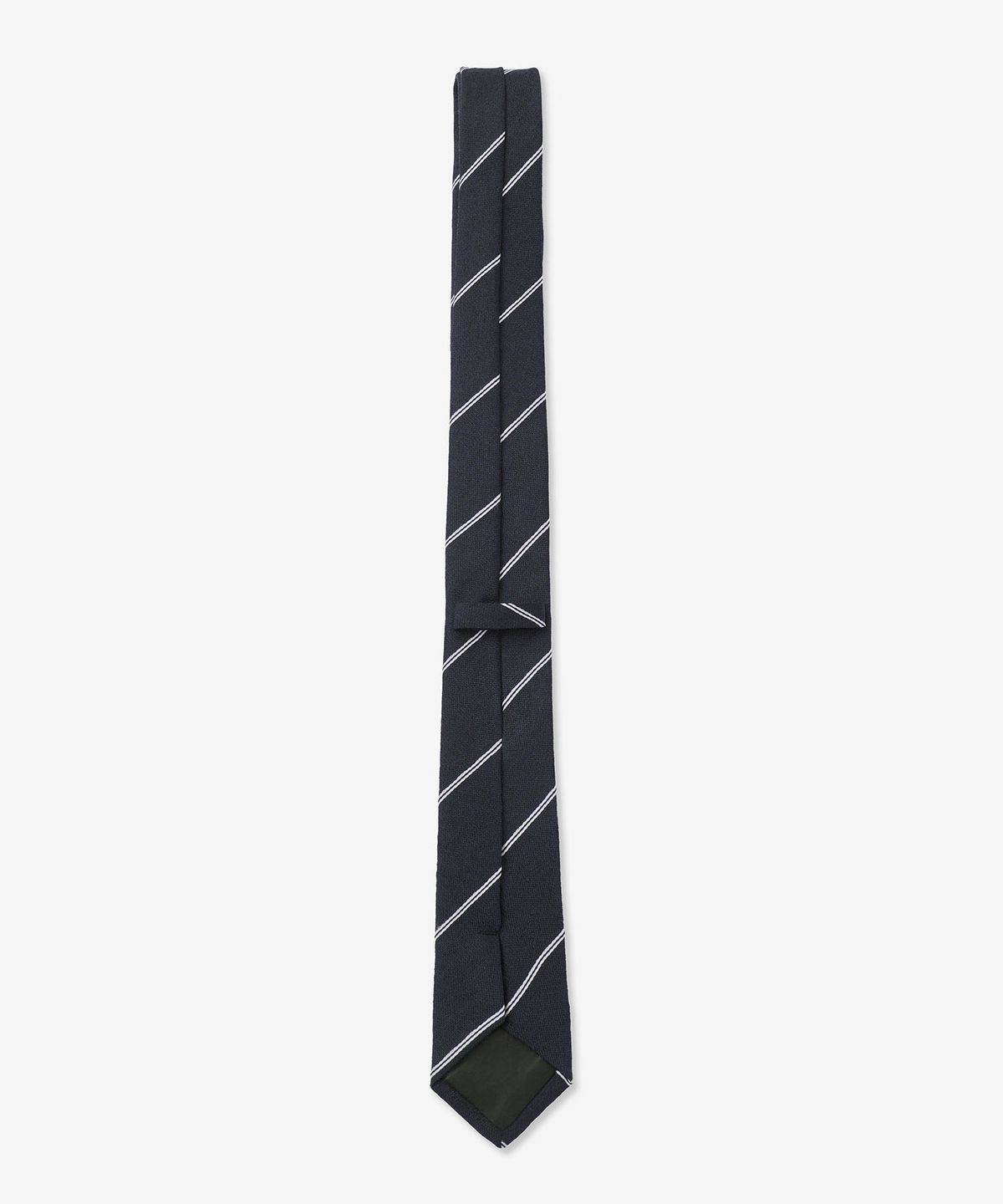 티엔지티(TNGT) Wool Blended Regimental Slim Tie (Dark Navy) TNNE6E101N2