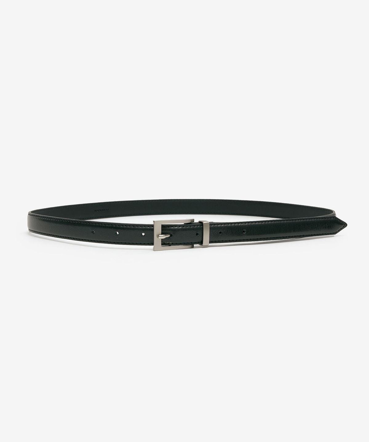 티엔지티(TNGT) Square Buckle Leather Belt (Silver) TNBE6E003SV