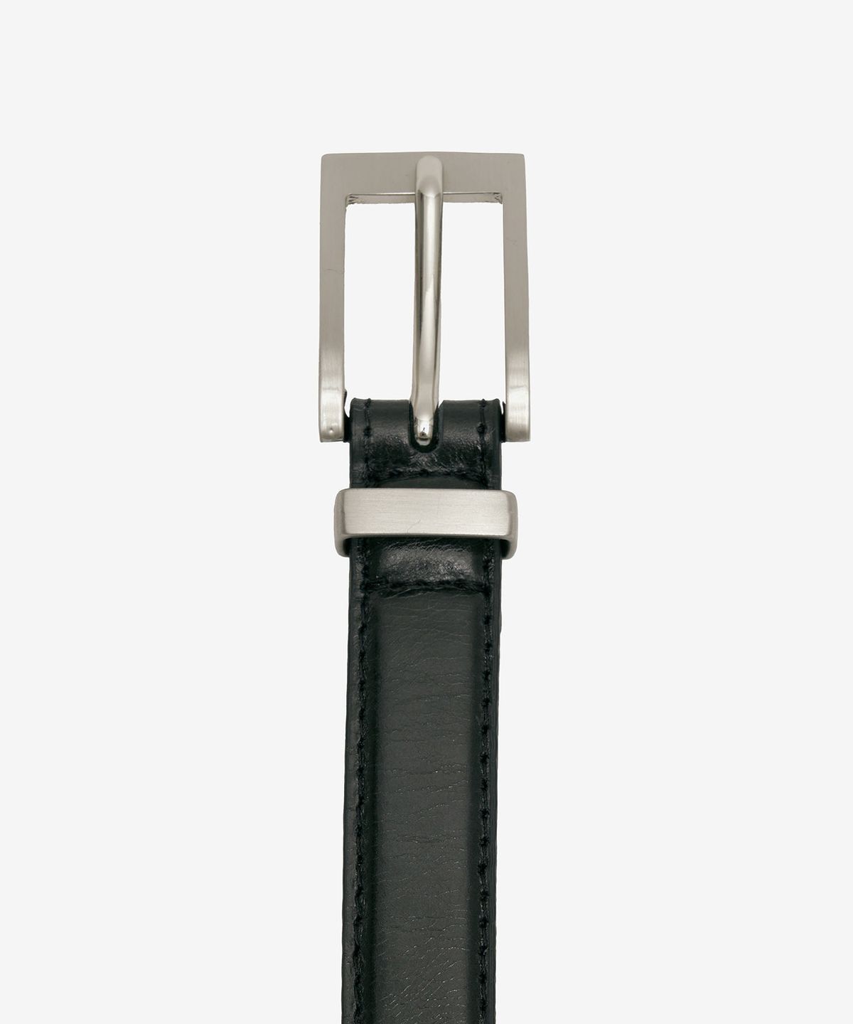 티엔지티(TNGT) Square Buckle Leather Belt (Silver) TNBE6E003SV