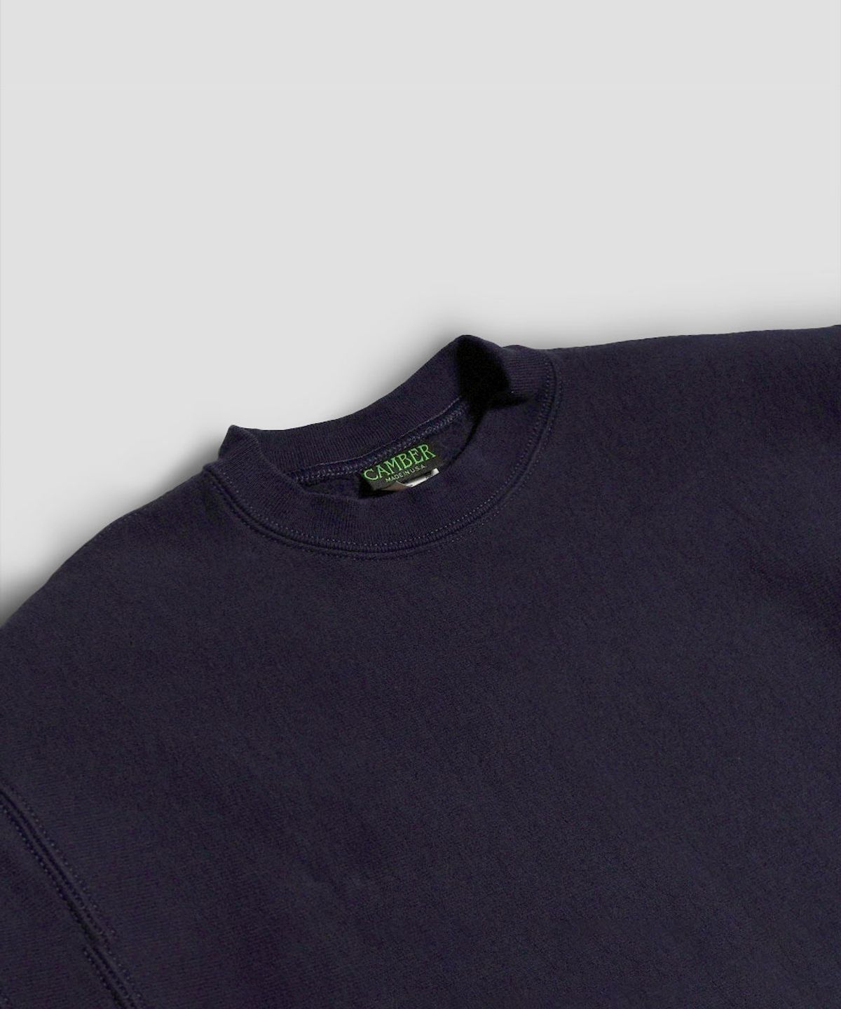 캠버 스포츠웨어(CAMBER SPORTSWEAR) 크로스니트 크루넥 스웻셔츠, 네이비