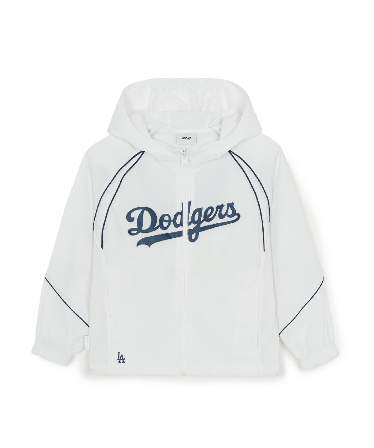 엠엘비 키즈(MLB KIDS) 스포티브 바시티 스트레치 홑겹 바람막이 LA (White)