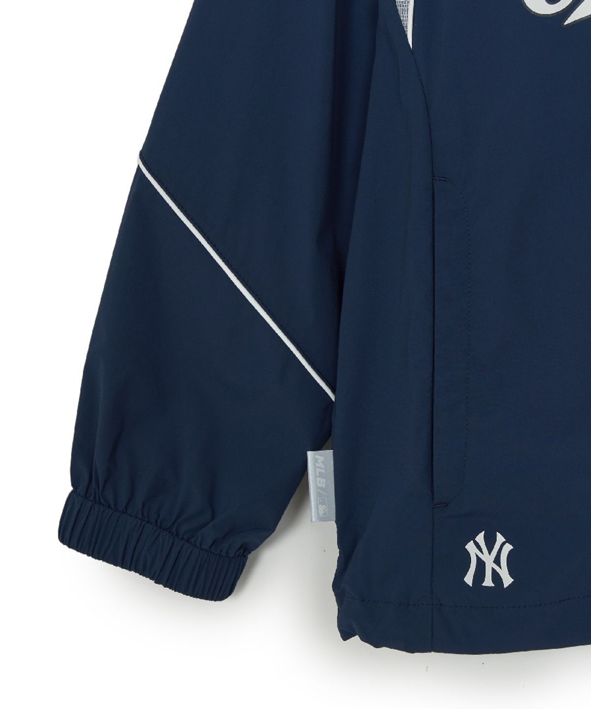 엠엘비 키즈(MLB KIDS) 스포티브 바시티 스트레치 홑겹 바람막이 NY (Navy)