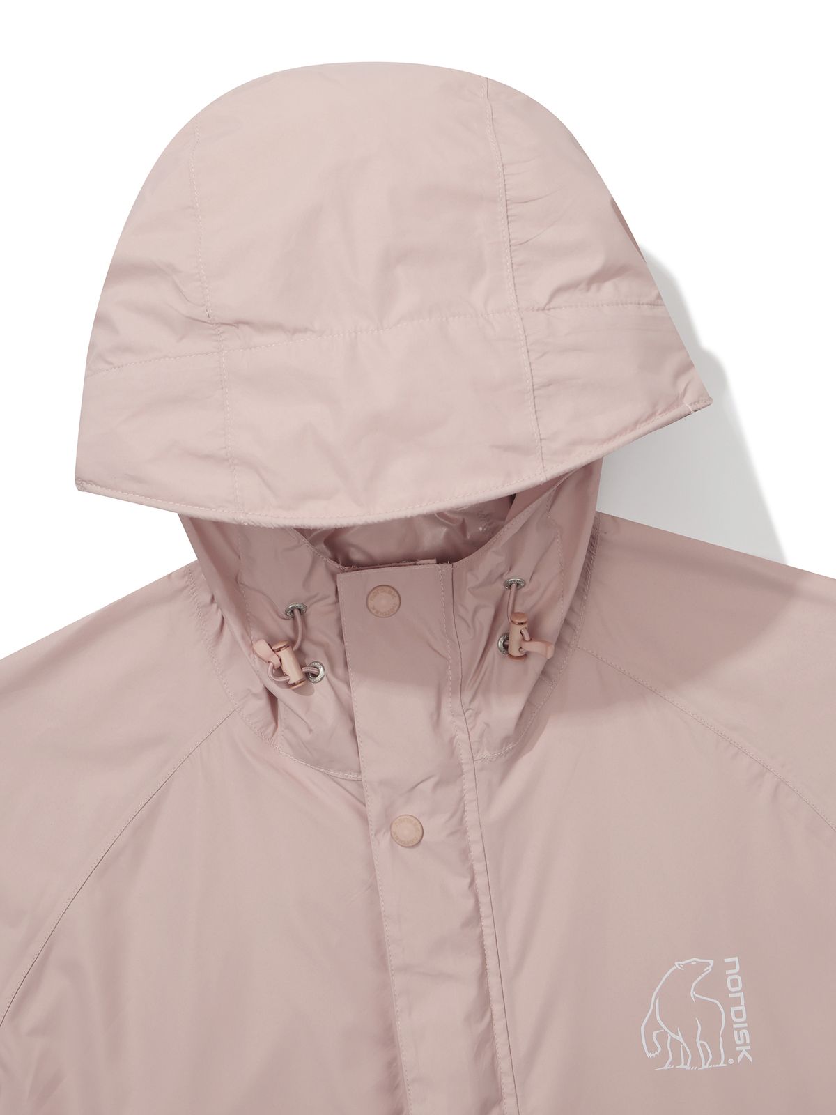 노르디스크(NORDISK) 빅로고 레인 코트_SOFT CORAL