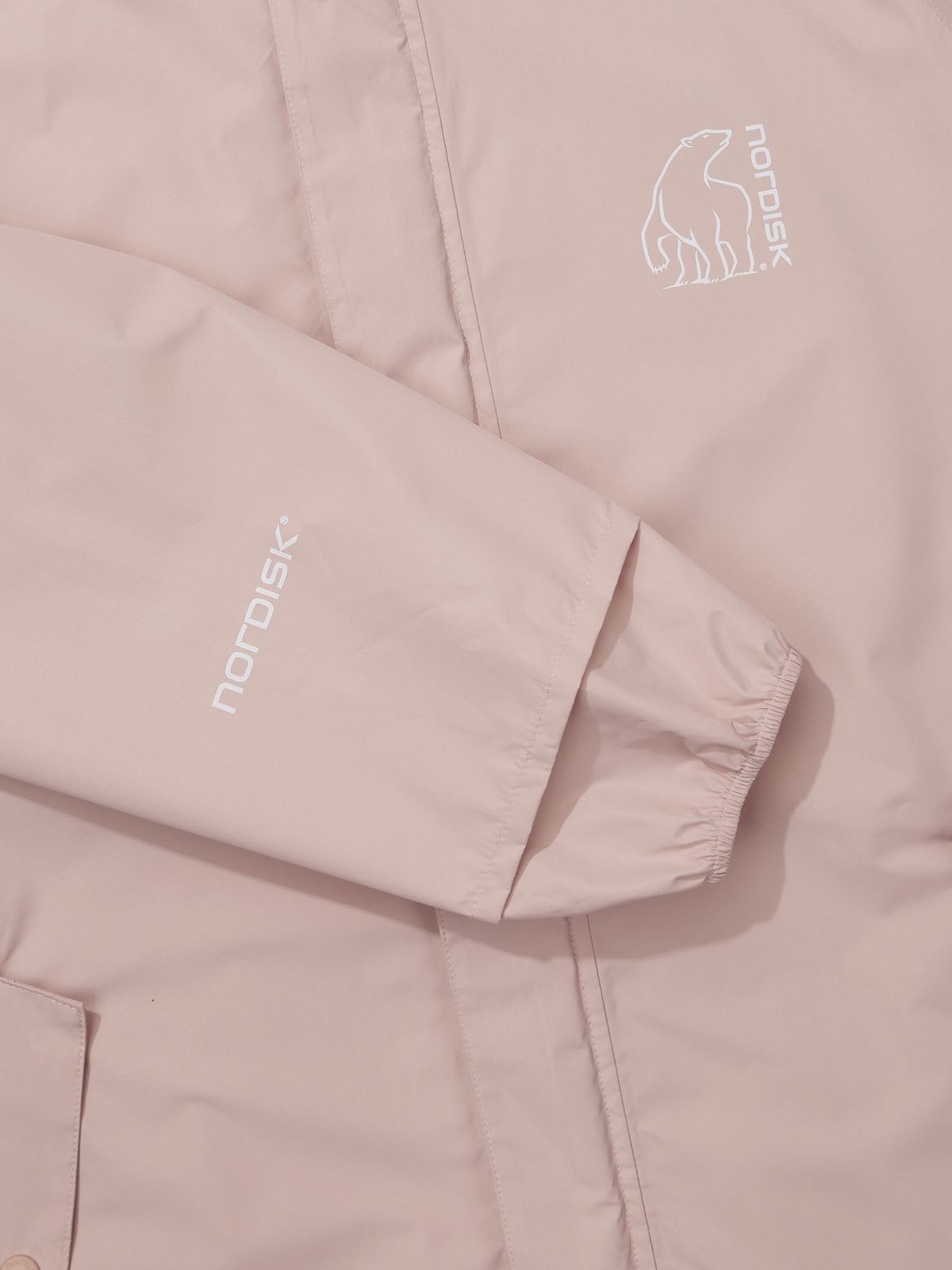 노르디스크(NORDISK) 빅로고 레인 코트_SOFT CORAL