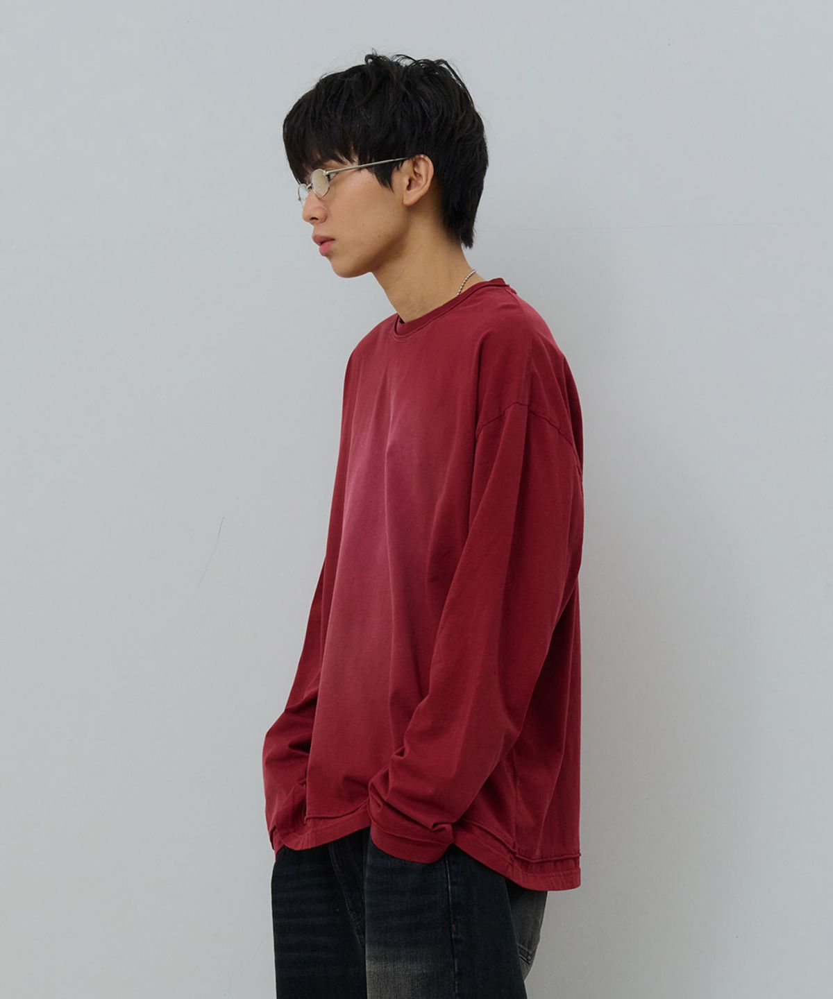 데시레드(DESIRED) 데끼 워싱 긴팔 티셔츠-FASK5102B07