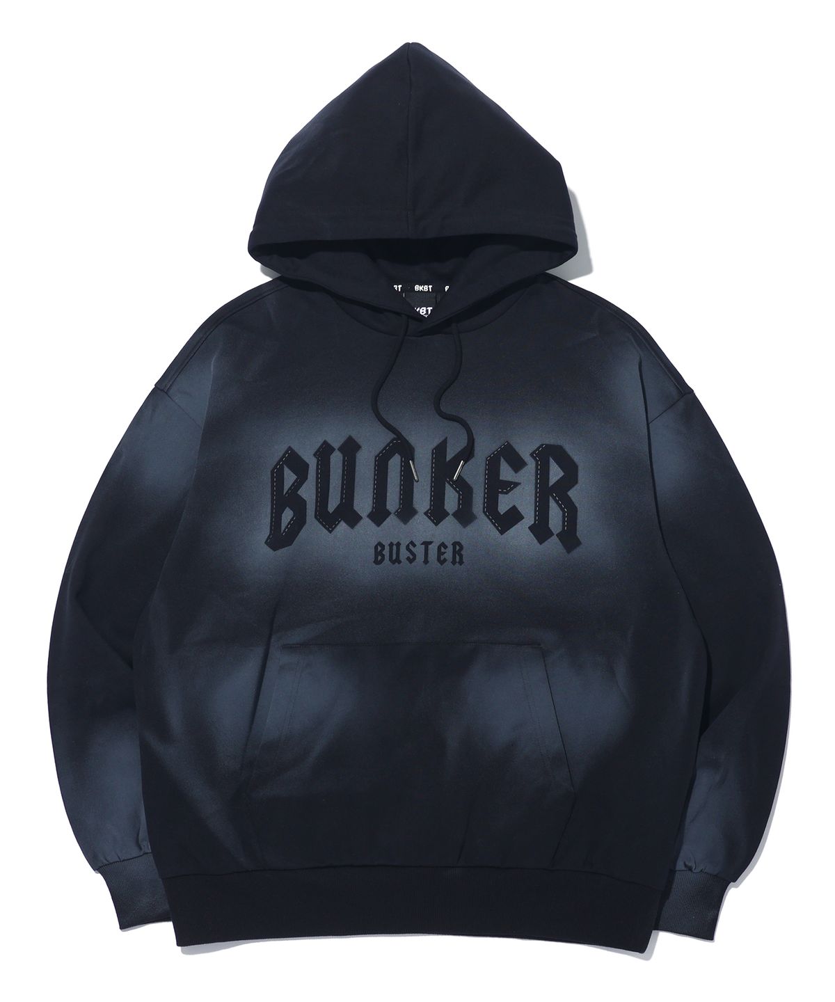 벙커버스터(BUNKERBUSTER) 더티 워싱 후디 MQ1TU060_BLACK