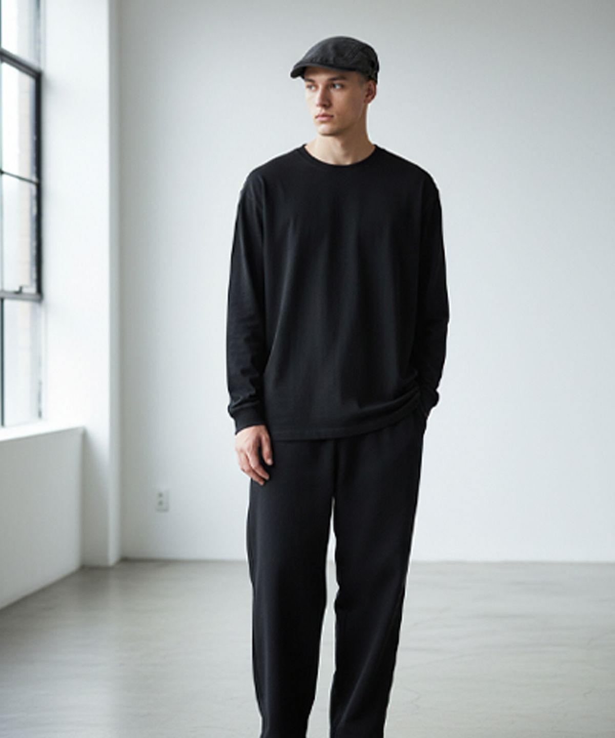 유니버셜 케미스트리(UNIVERSAL CHEMISTRY) Soft Washing Black Huntingcap 헌팅캡