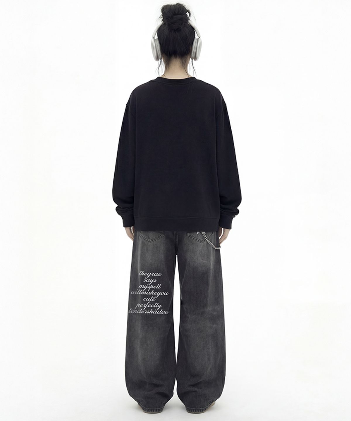 그레이버(GRAVER) [UNISEX]STAR H 와이드 커브드 진_3color