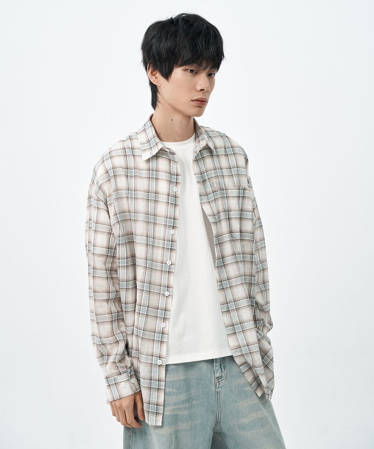 와르(WAAR) M1088 체크 셔츠(3colors)