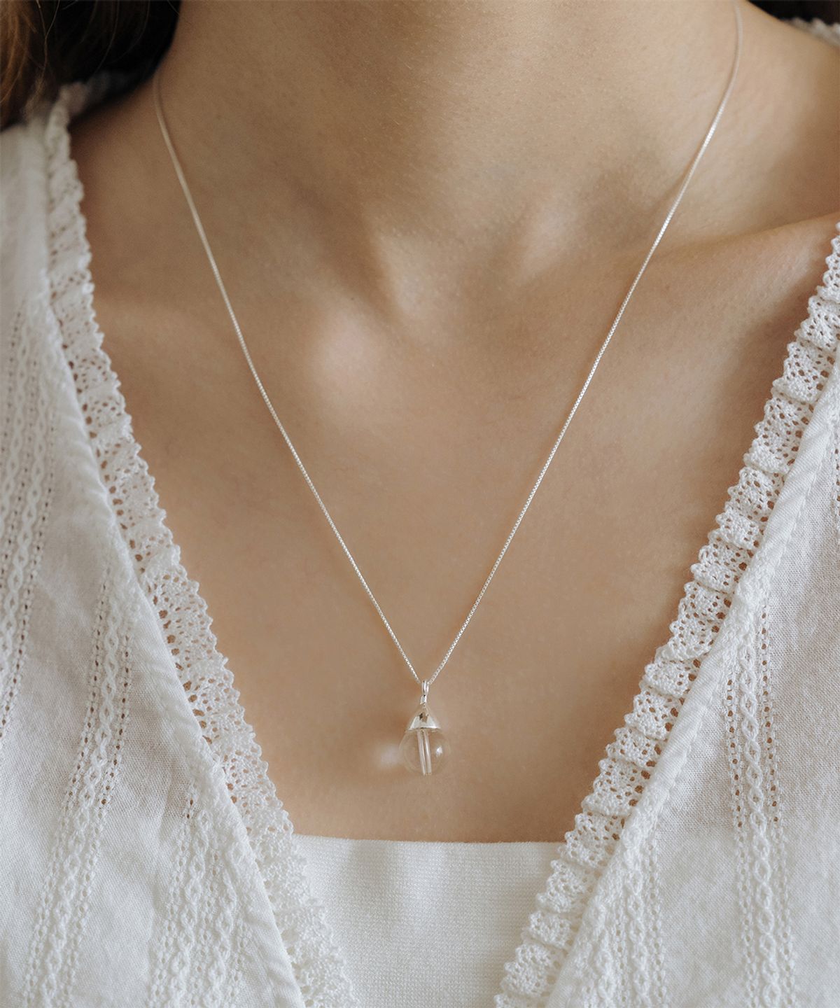 하스(HAS) HML011 Bubble Drop Necklace