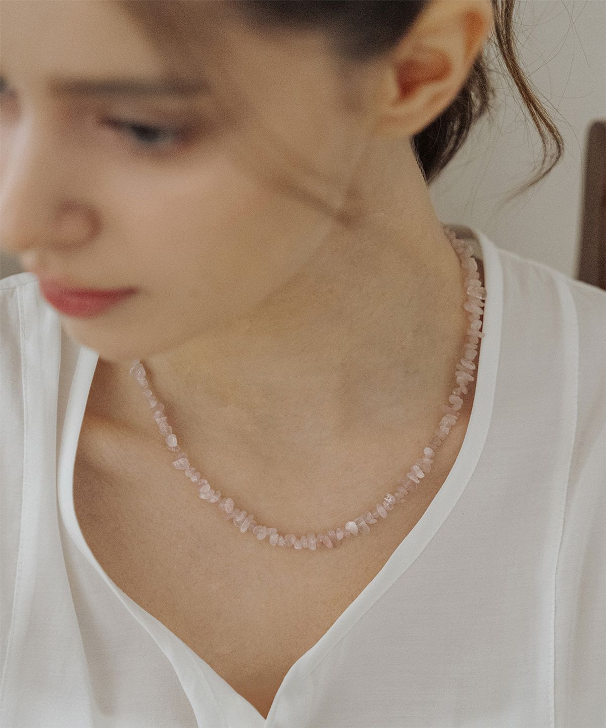 하스(HAS) HML010 Stone Chip Necklace