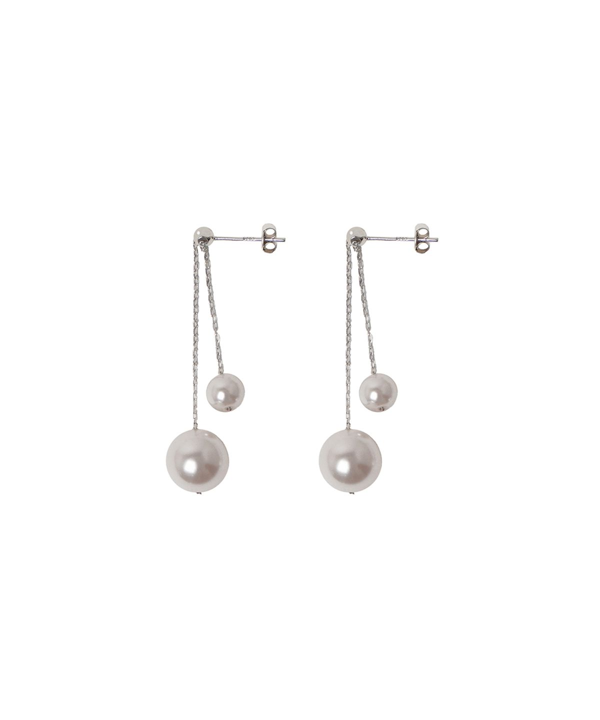 하스(HAS) HML009 Pearl Drop Chain Earrings