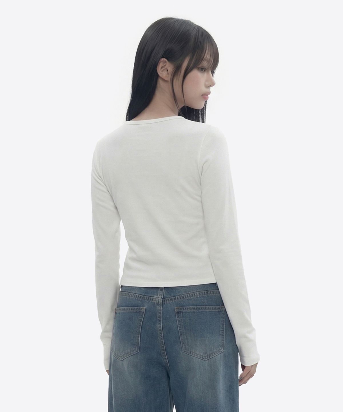 그레이버(GRAVER) [WOMAN]GRAECORP U넥 롱슬리브_2color
